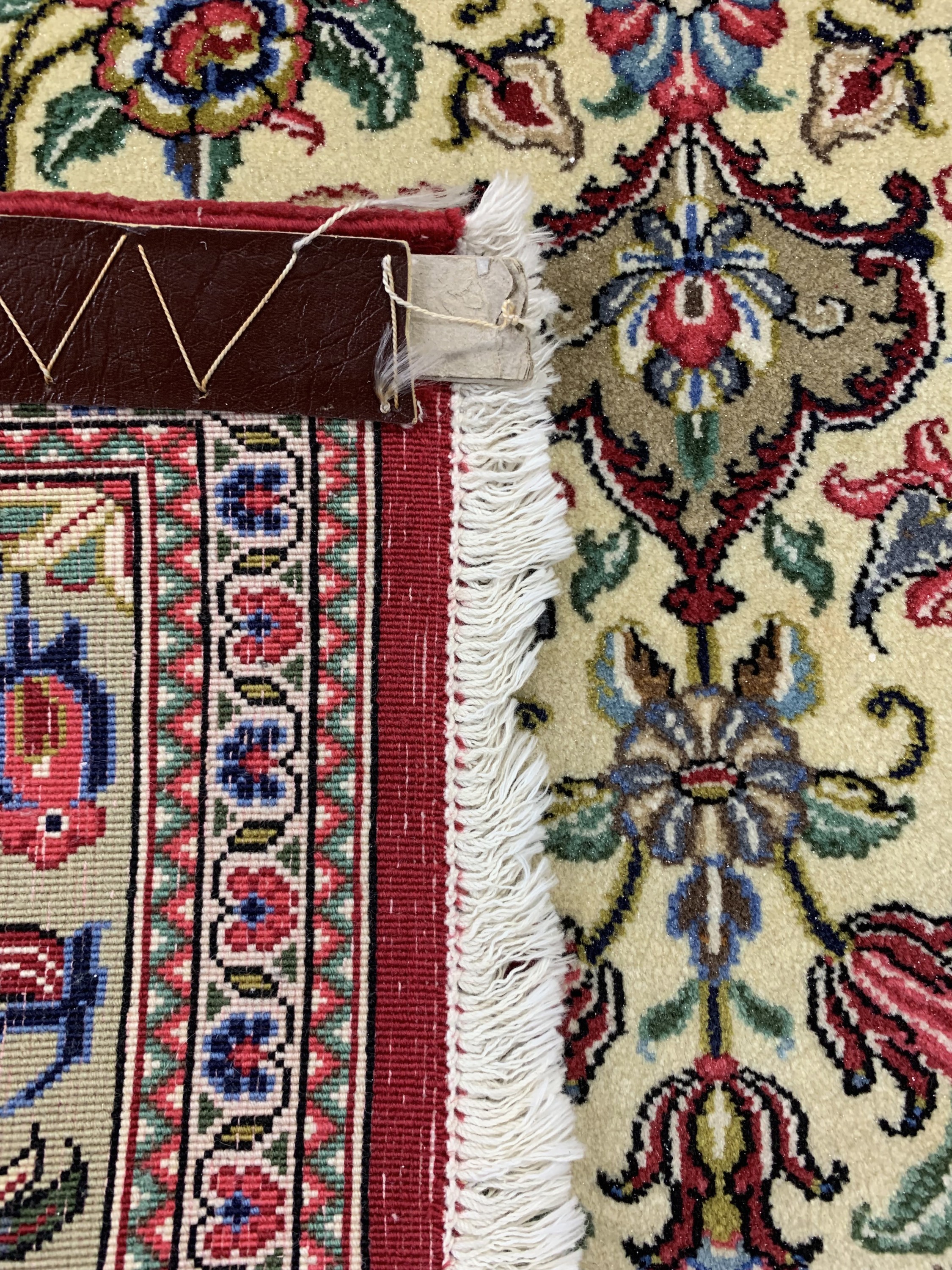 Detail e: Ghom Kork fein, Persien, ca. 50 Jahre, Korkwolle auf Baumwolle, ca. 158 x 107 cm, EHZ: 1-2