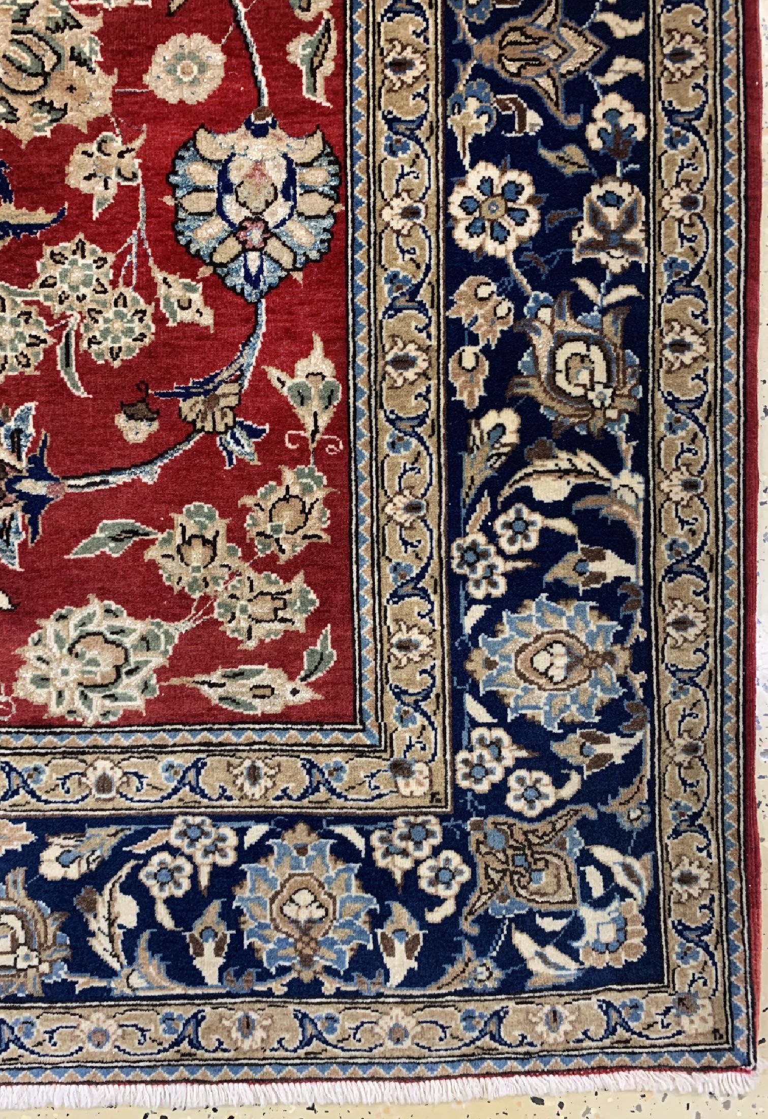 Detail a: Ghom Kork alt, Persien, um 1950, Korkwolle mit Seide, ca. 205 x 138 cm, EHZ: 2