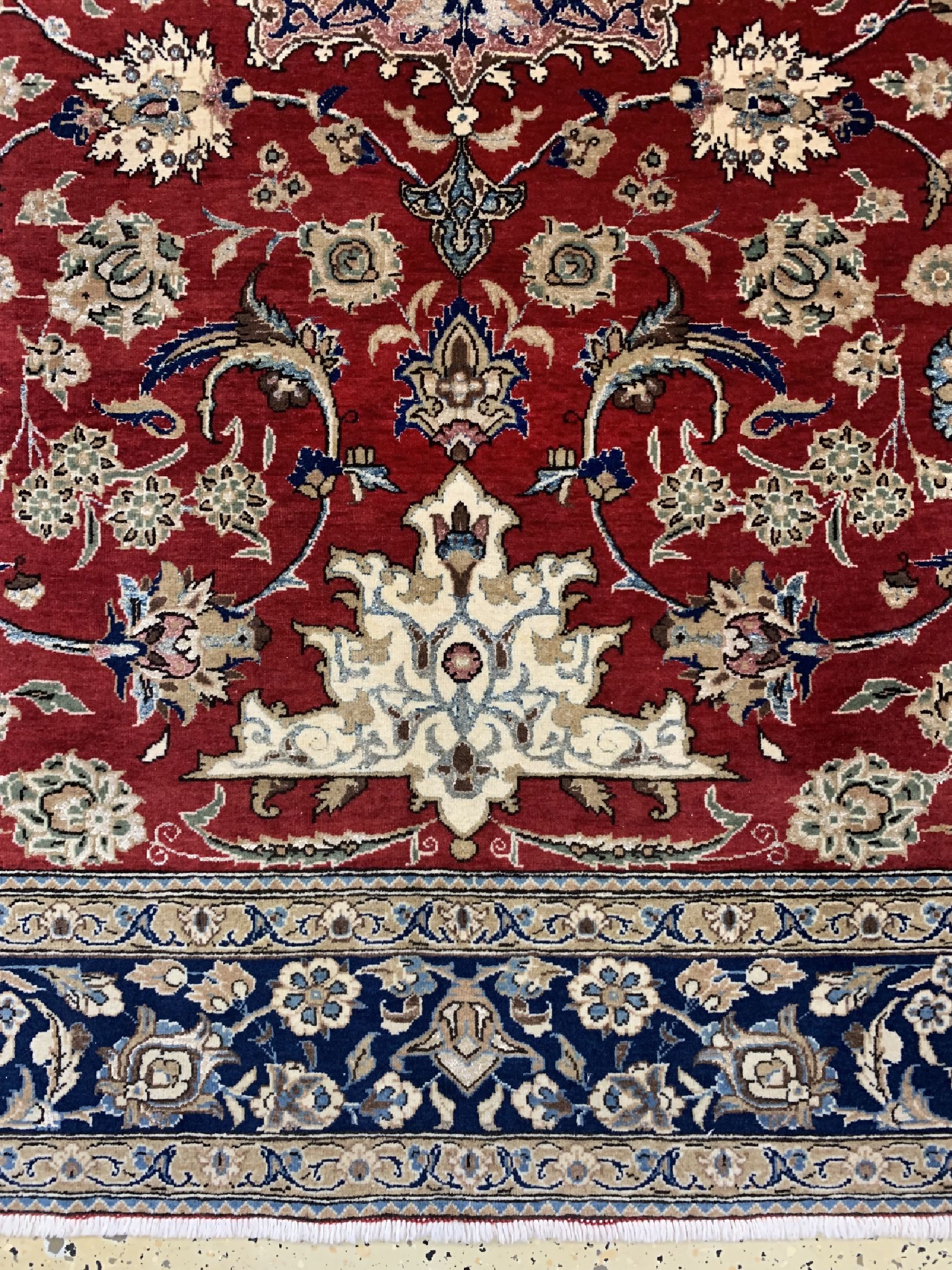 Detail b: Ghom Kork alt, Persien, um 1950, Korkwolle mit Seide, ca. 205 x 138 cm, EHZ: 2
