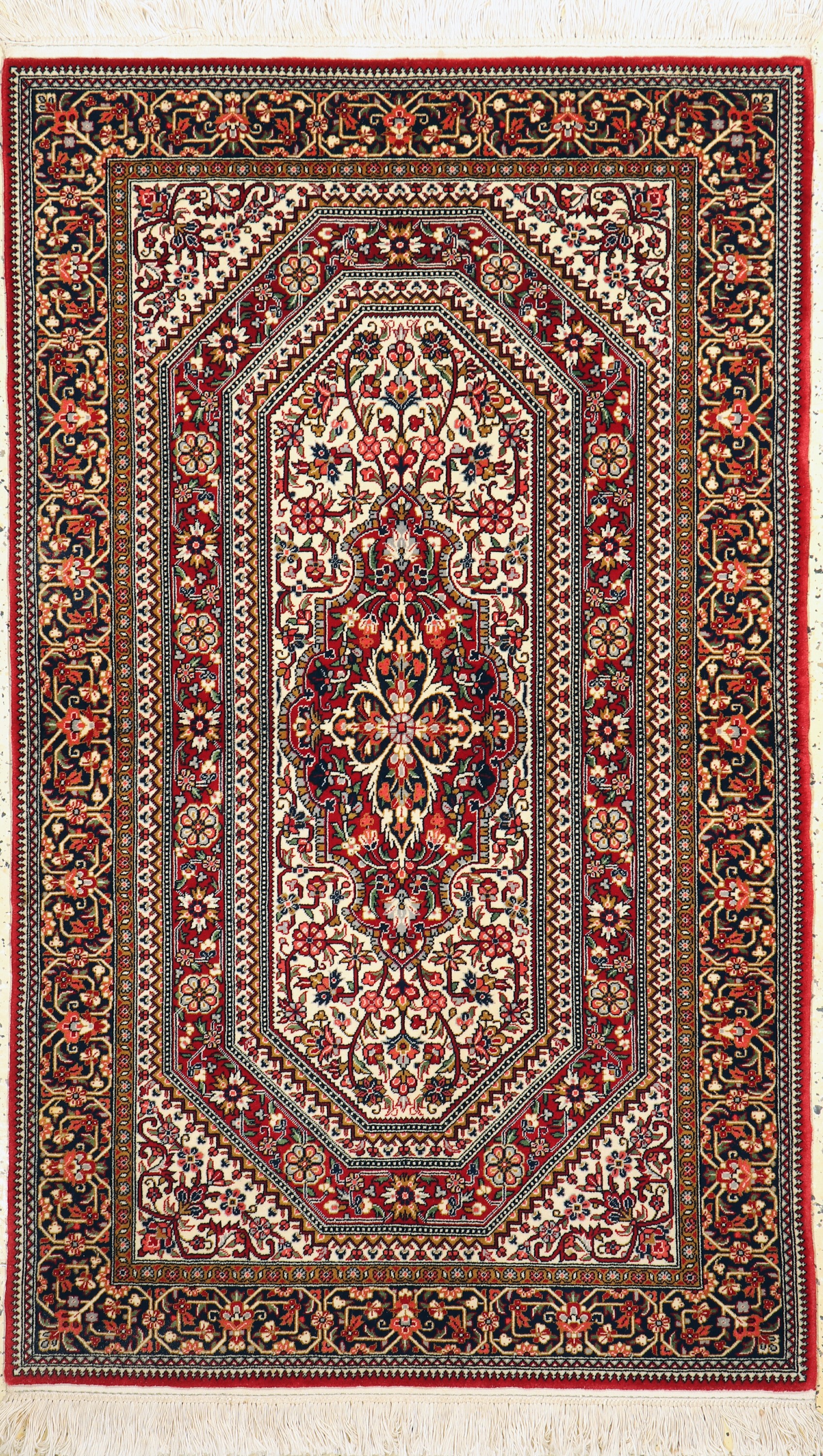 Ghom Kork, China, ca. 50 Jahre, Korkwolle auf Baumwolle, ca. 156 x 94 cm, EHZ: 1-2