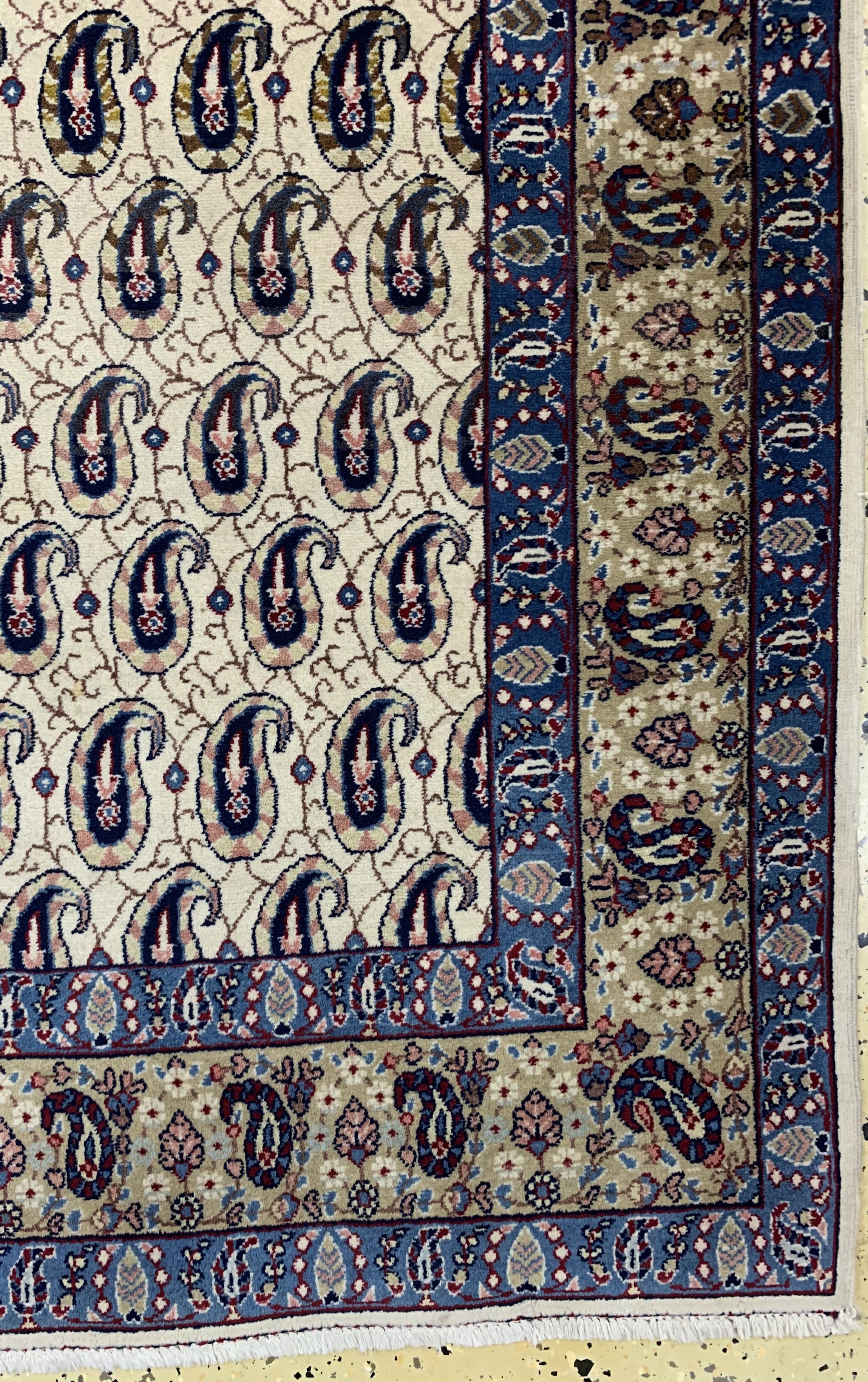 Detail a: Keschan Kork alt, Persien, um 1950, Korkwolle auf Baumwolle, ca. 211 x 137 cm, EHZ: 2