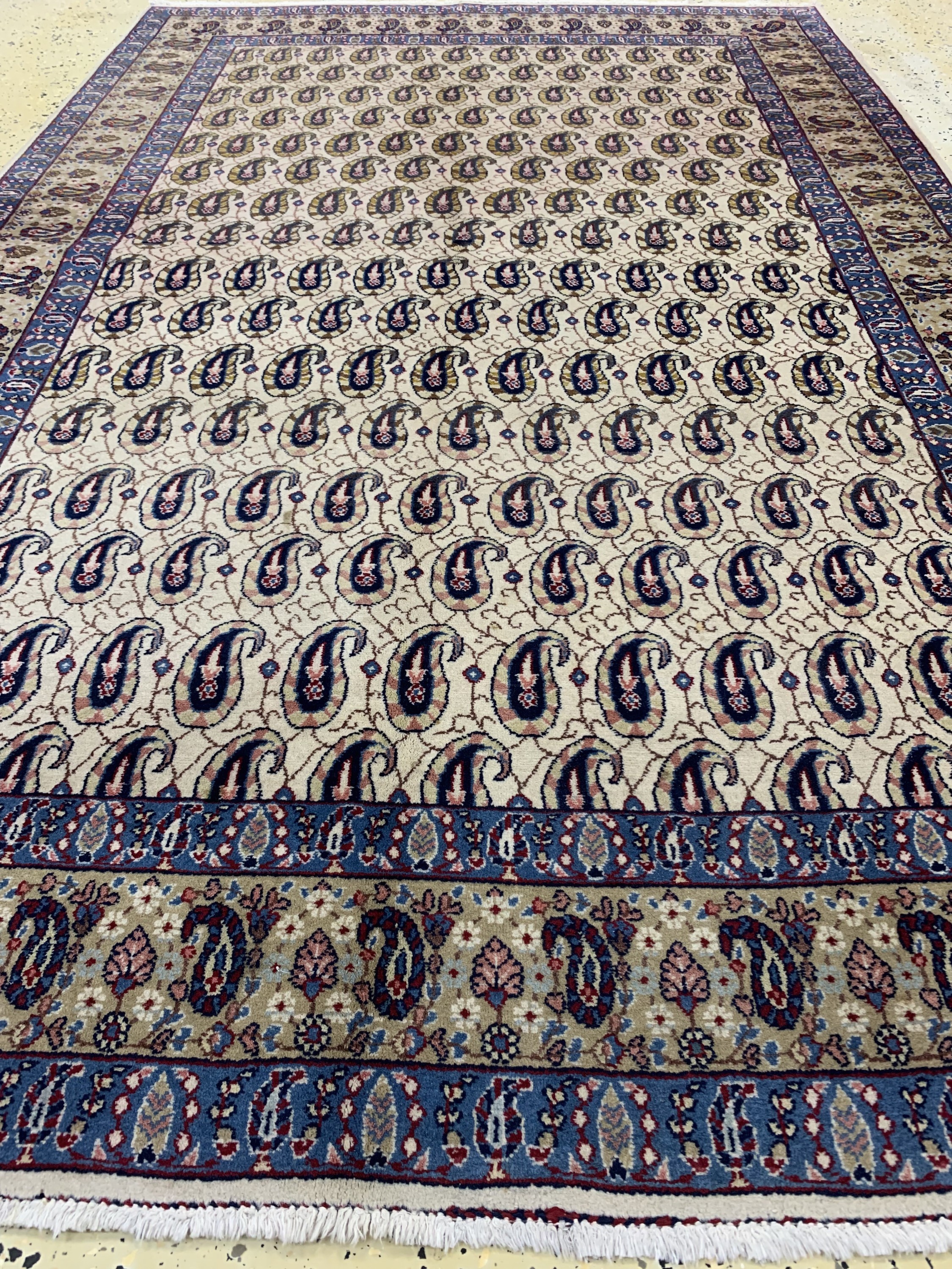 Detail c: Keschan Kork alt, Persien, um 1950, Korkwolle auf Baumwolle, ca. 211 x 137 cm, EHZ: 2