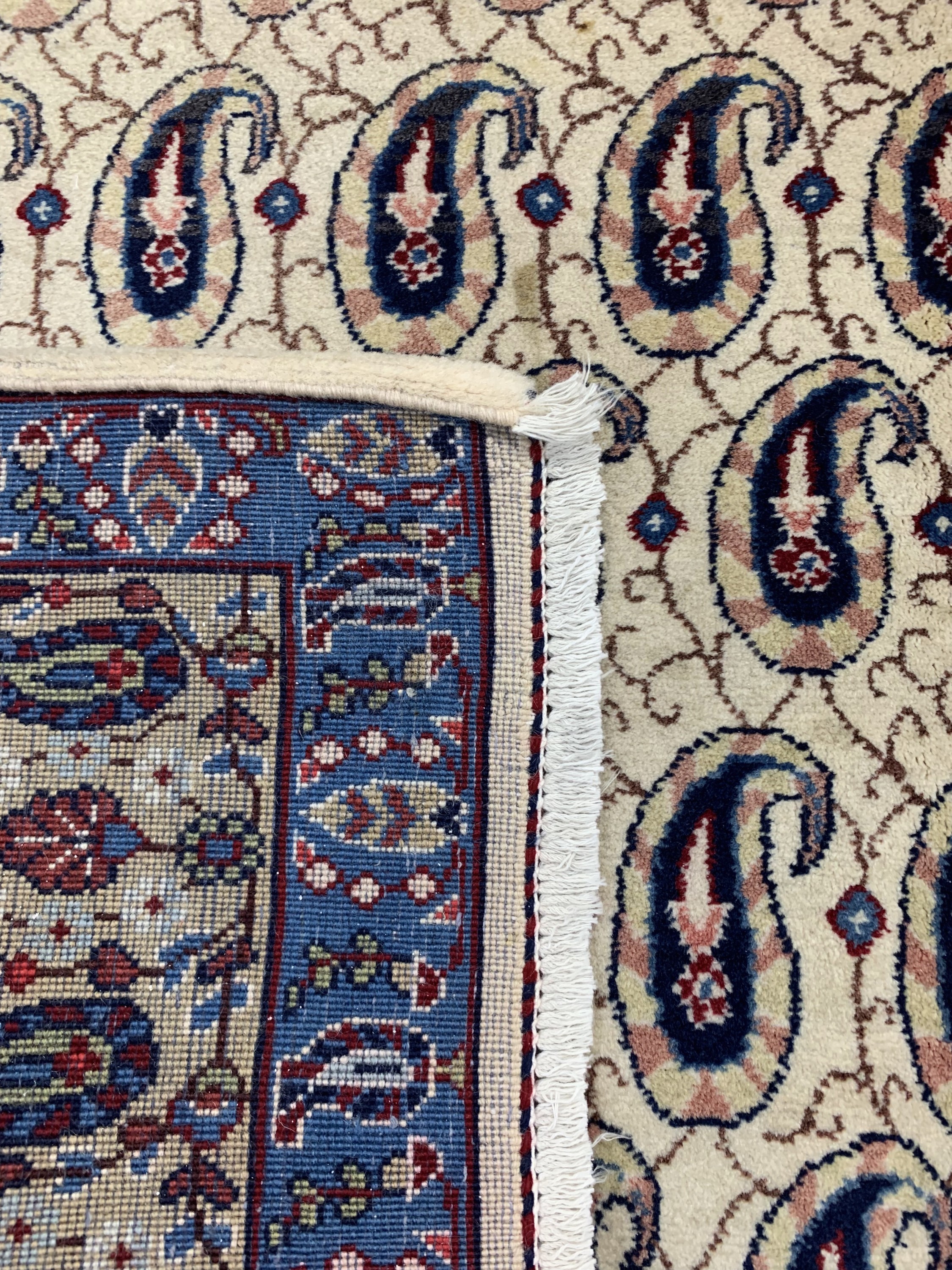 Detail d: Keschan Kork alt, Persien, um 1950, Korkwolle auf Baumwolle, ca. 211 x 137 cm, EHZ: 2
