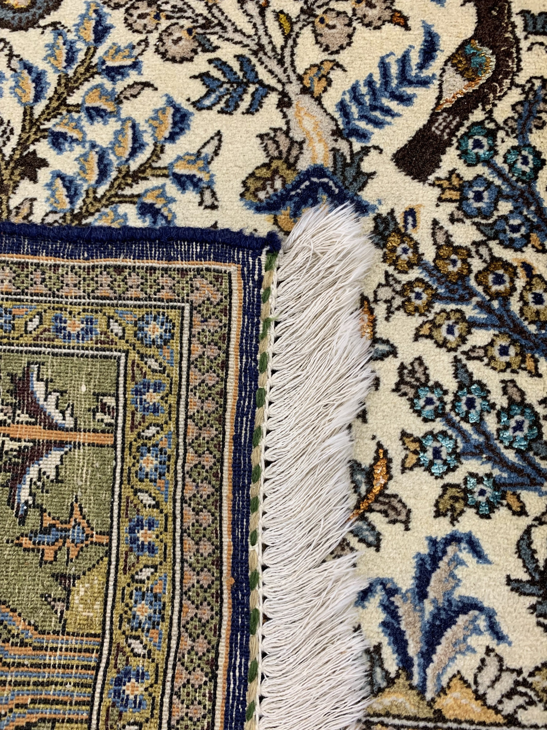 Detail f: Ghom alt, Persien, um 1950, Wolle mit Seide, ca. 230 x 135 cm, EHZ: 2