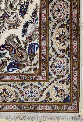 26740791a - Kashan old signed, Persia, around 1950, wool on cotton, approx. 222 x 140 cm, condition: 1 -2. Rugs, Carpets & Flatweaves