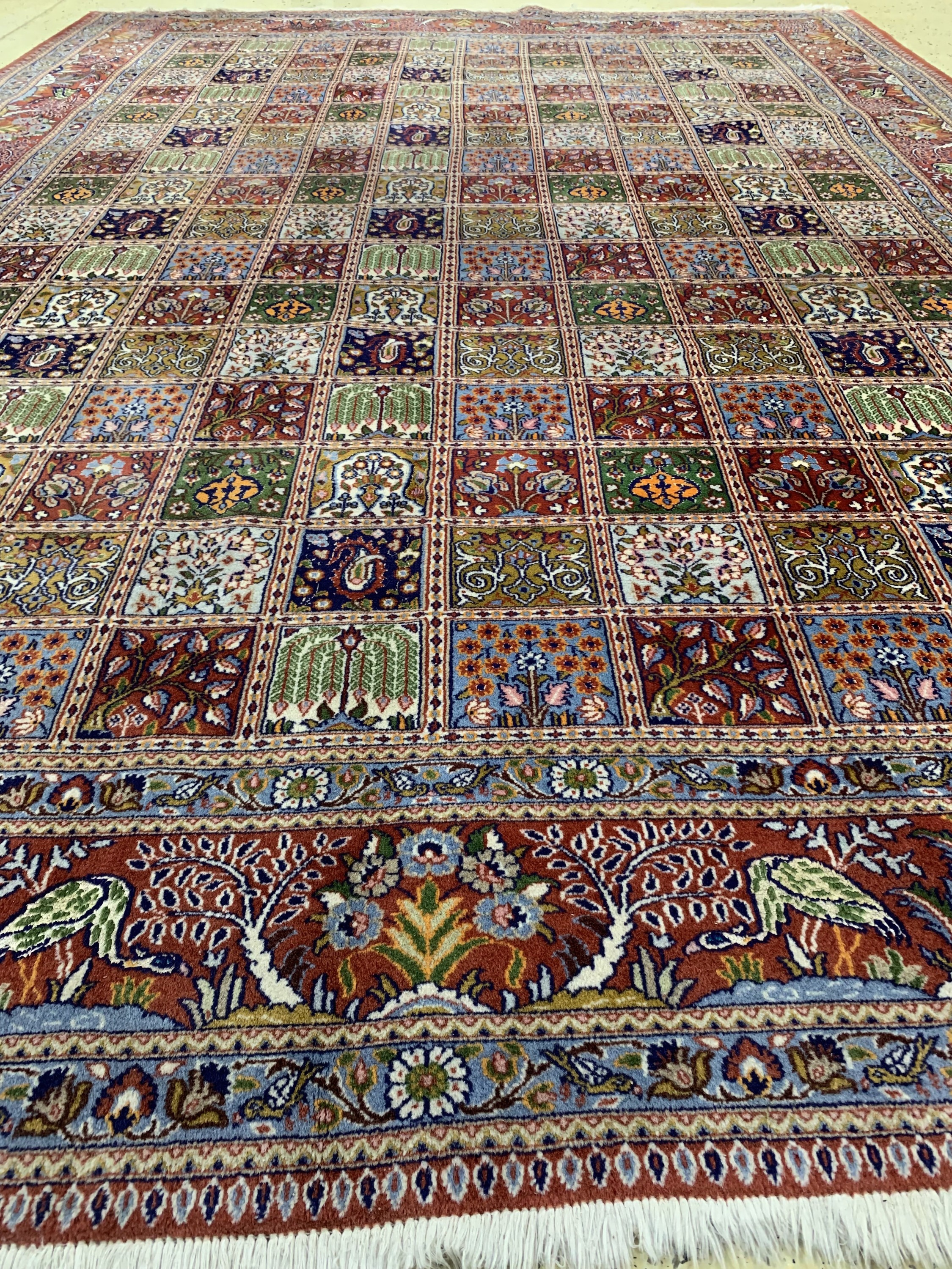 Detail b: Mud Kork fein, Persien, ca. 50 Jahre, Korkwolle mit Seide, ca. 348 x 250 cm, EHZ: 3