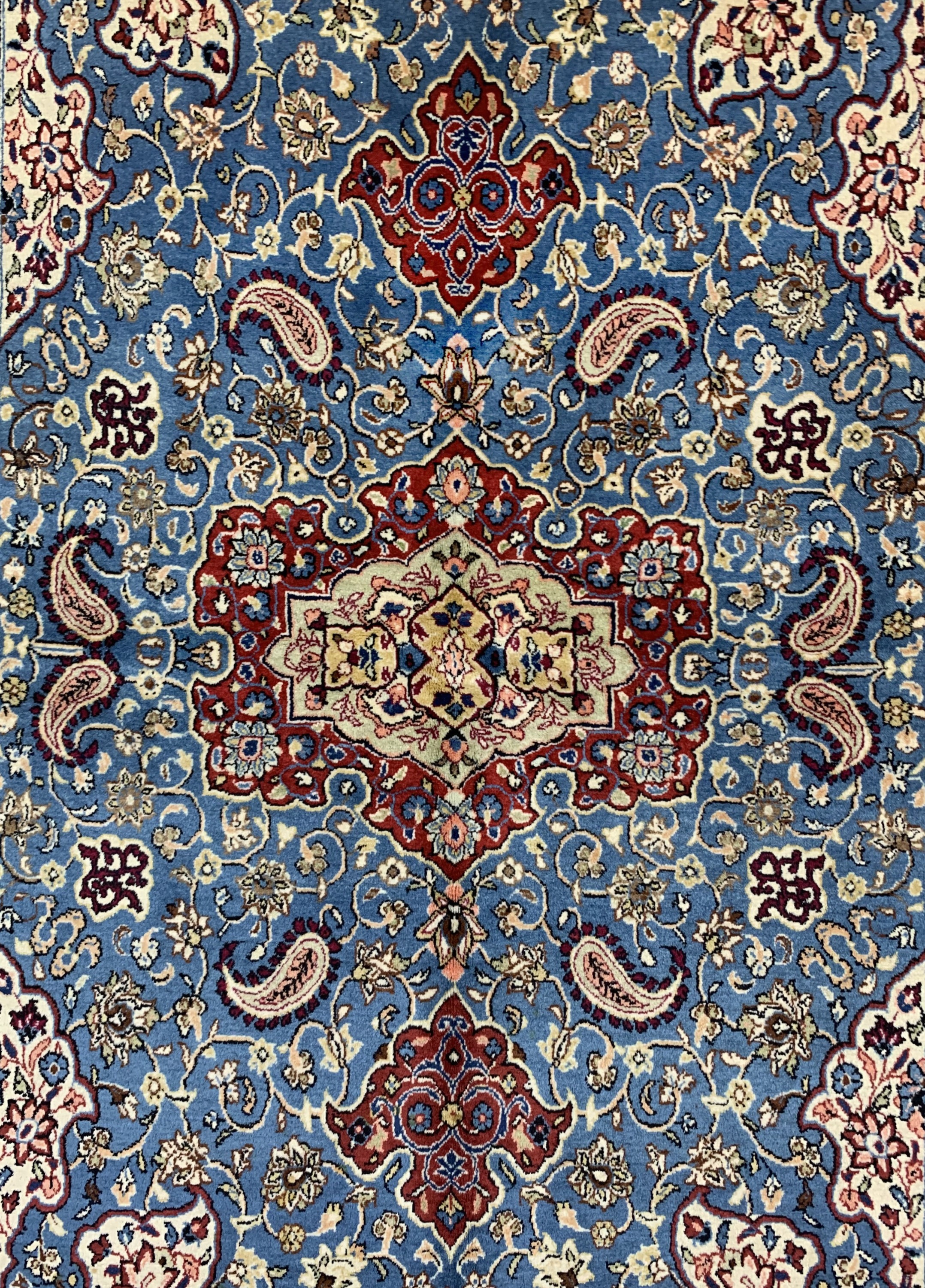 Detail b: Sarogh Ghiasabad fein, Persien, um 1960, Wolle auf Baumwolle, ca. 211 x 124 cm, EHZ: 2