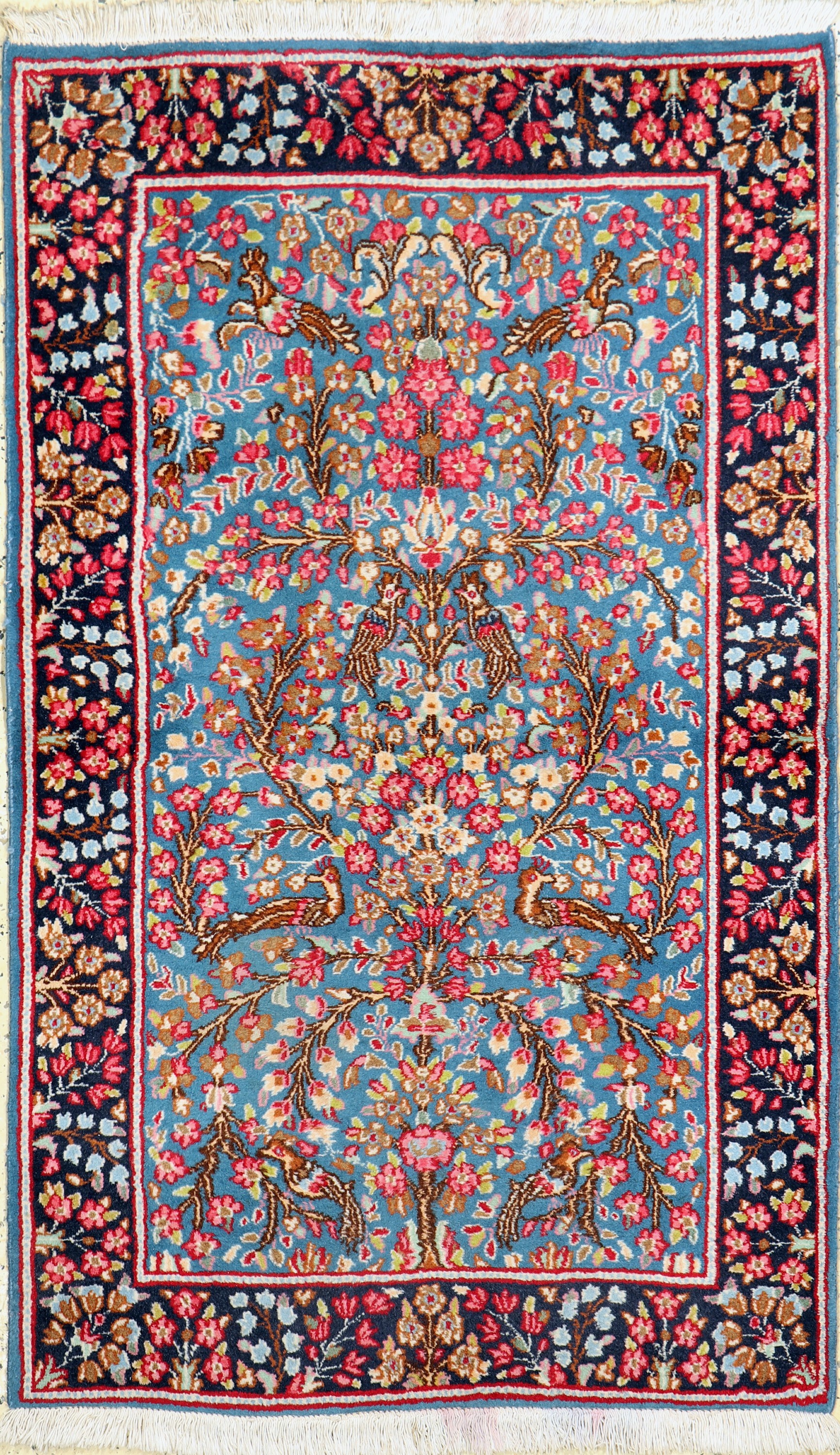 Kerman, Persien, ca. 50 Jahre, Wolle auf Baumwolle, ca. 152 x 92 cm, EHZ: 2