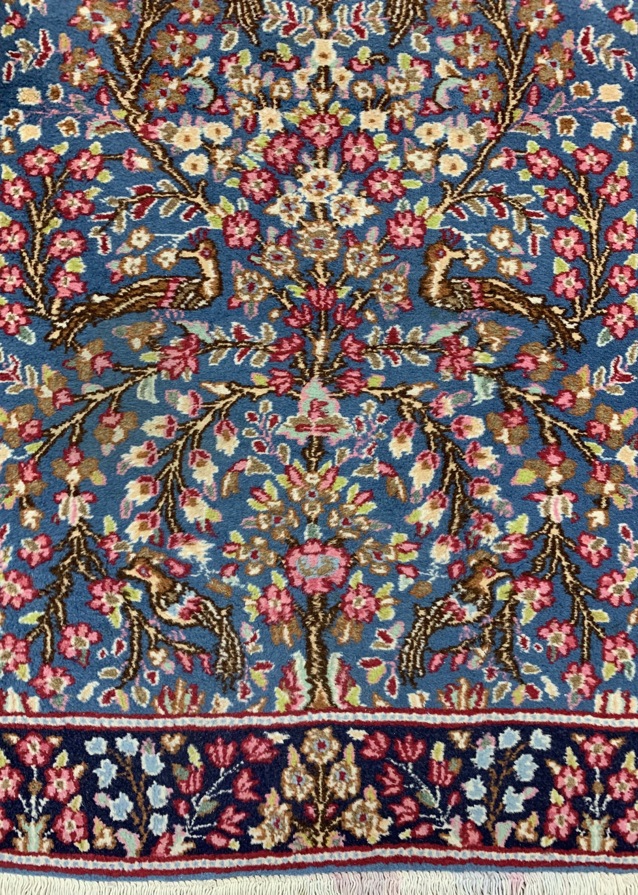 Detail a: Kerman, Persien, ca. 50 Jahre, Wolle auf Baumwolle, ca. 152 x 92 cm, EHZ: 2