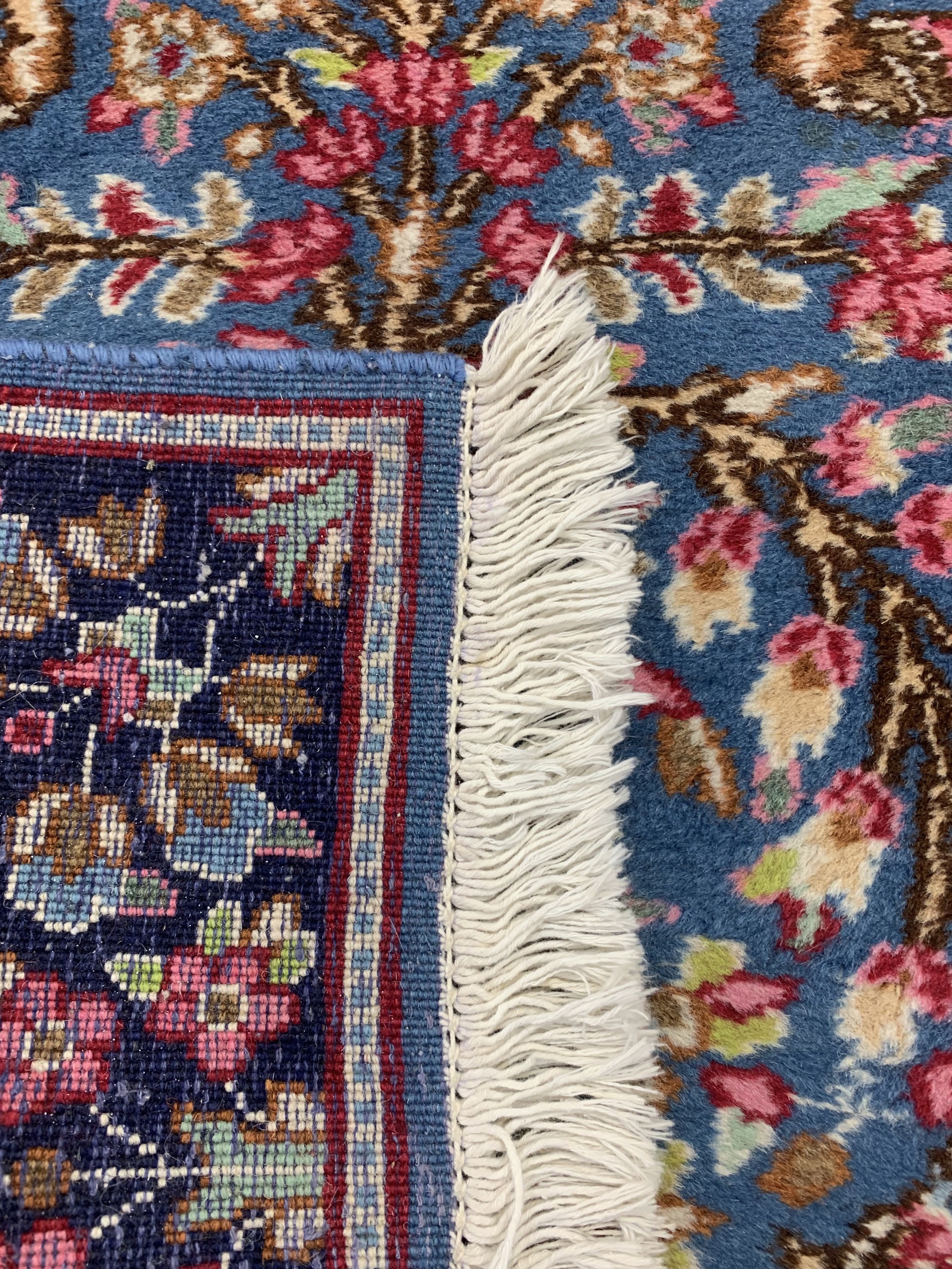 Detail d: Kerman, Persien, ca. 50 Jahre, Wolle auf Baumwolle, ca. 152 x 92 cm, EHZ: 2