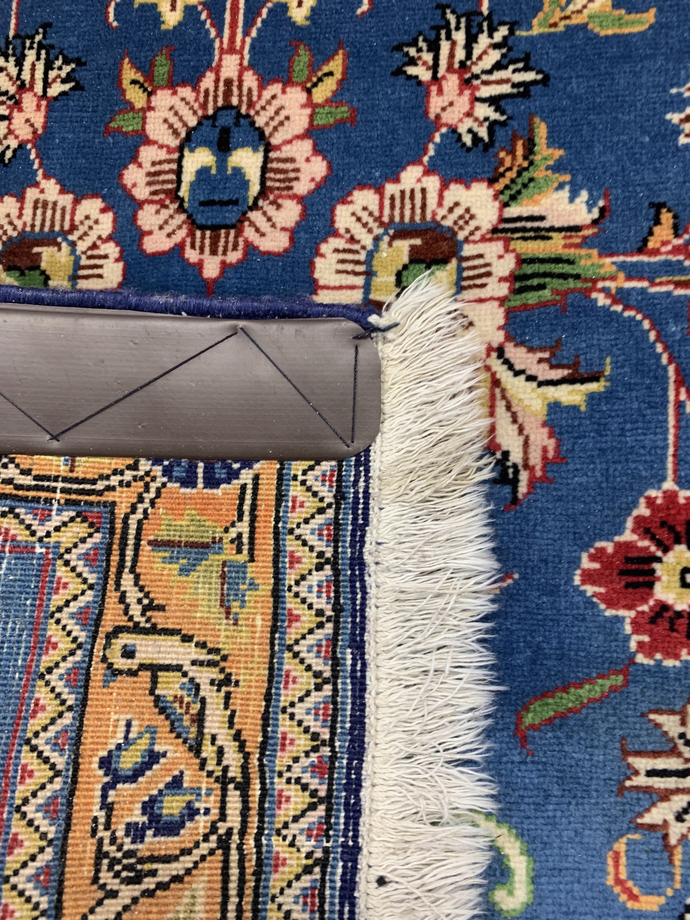 Detail d: Ghom Kork, Persien, ca. 50 Jahre, Korkwollemit Seide, ca. 140 x 70 cm, EHZ: 2-3