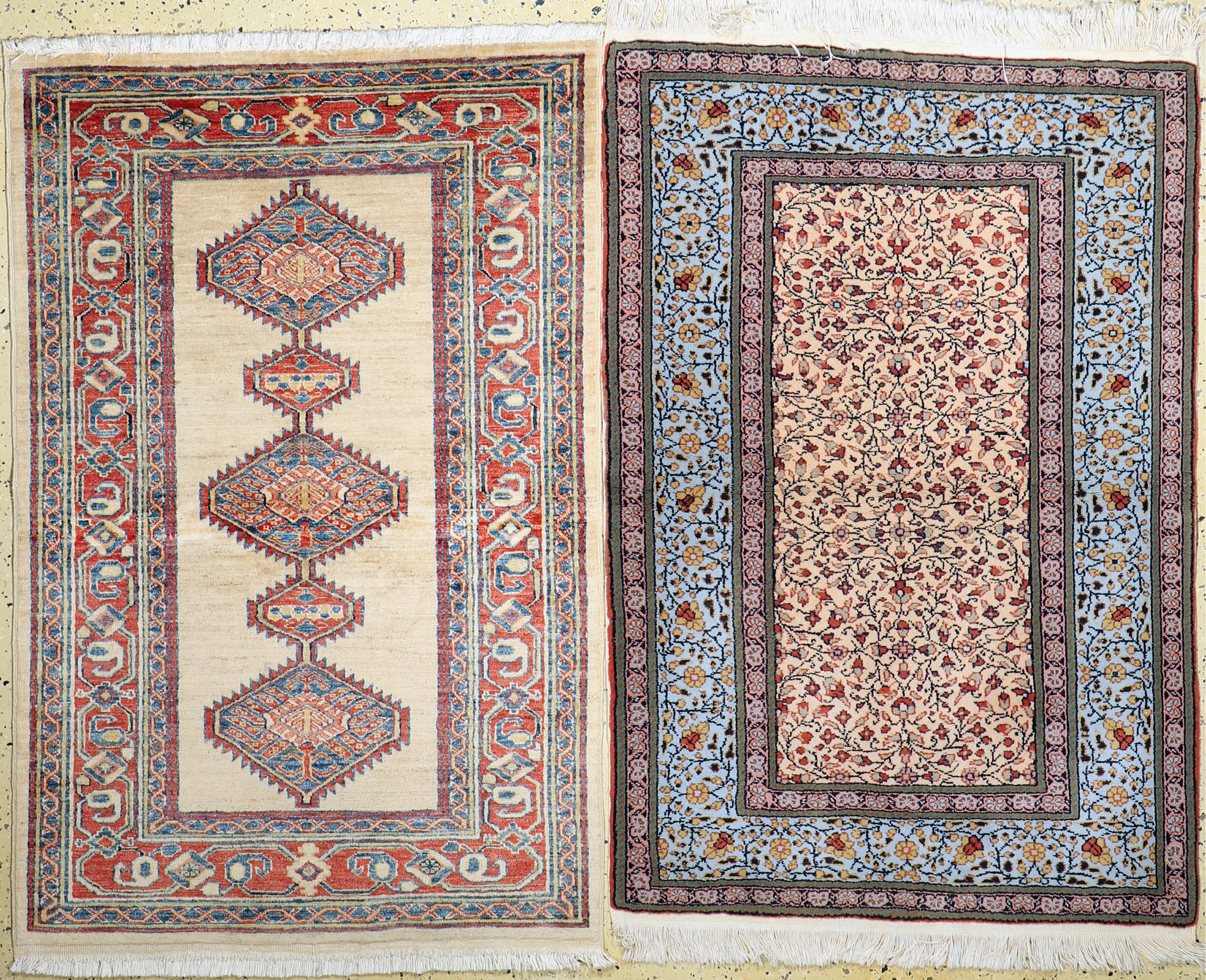 Konvolut Kazak & Kayseri, Türkei, ca. 40 Jahre, Wolle auf Baumwolle, ca. 151 x 100 cm, EHZ: 2