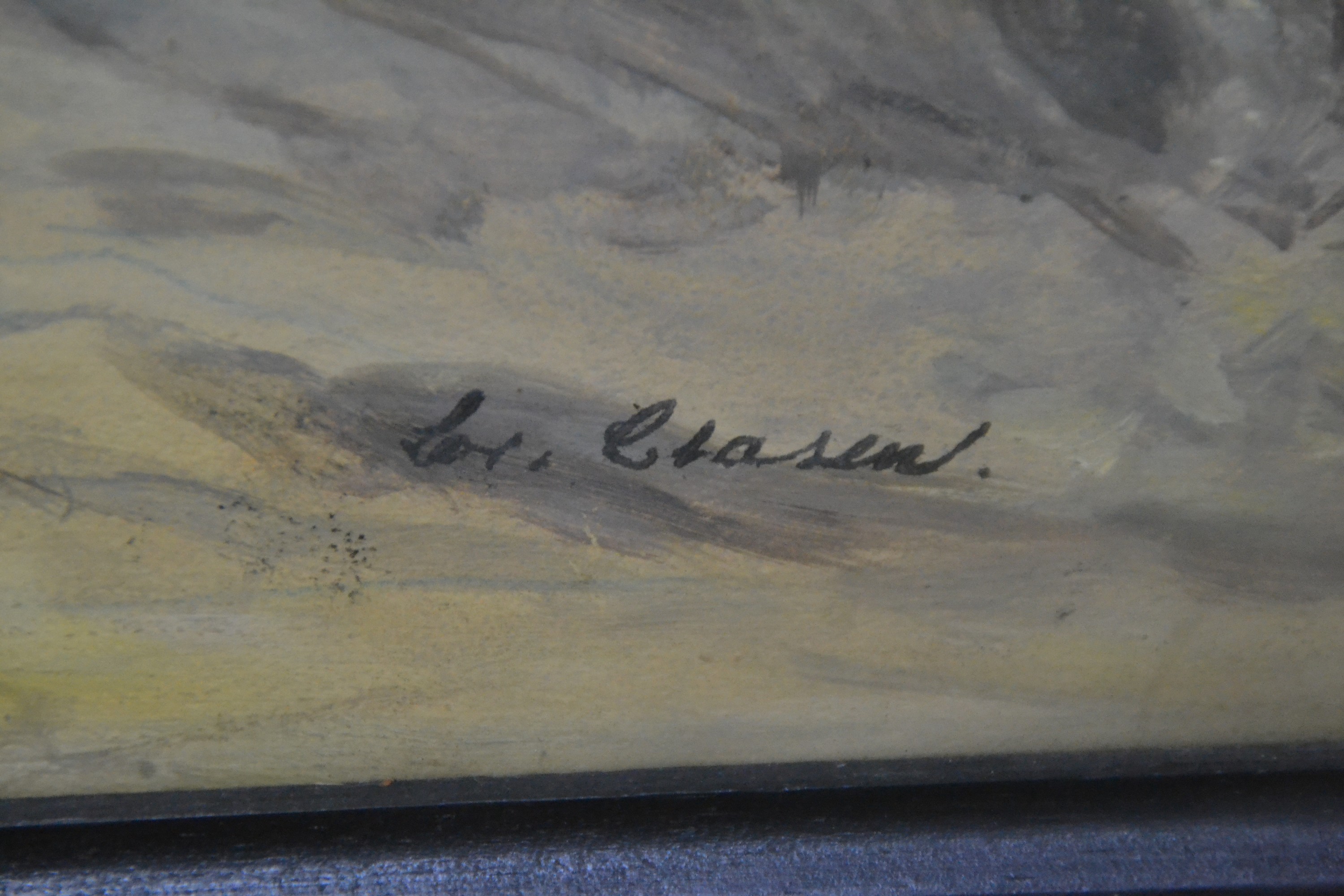 Detail c: Lorenz Clasen, 1812 Düsseldorf-1886 Leipzig, 5 grossformatige Kartons zu Kirchenausmalungen, diese z.T. bereits gelocht, Aquarell mit ...