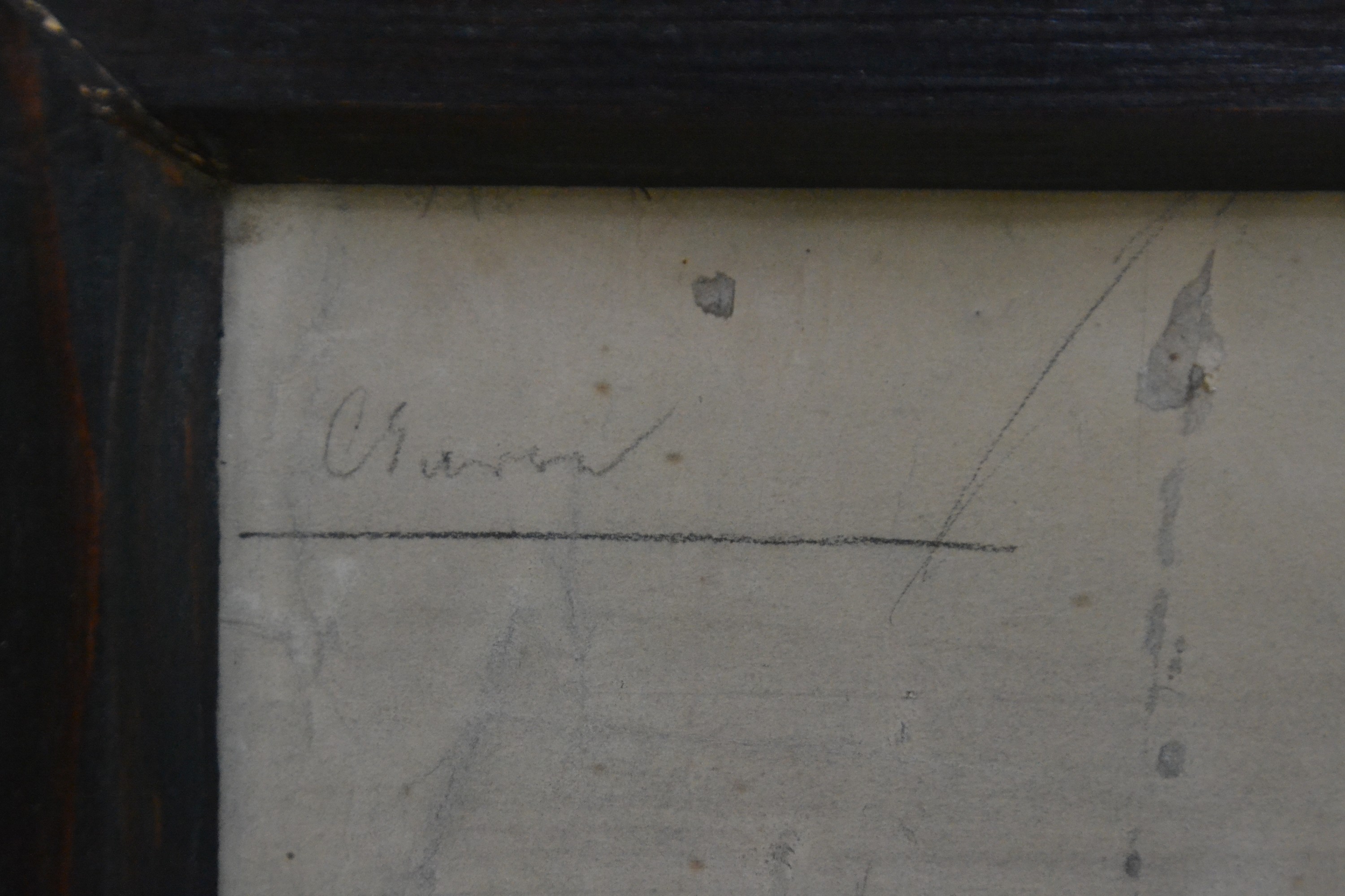 Detail e: Lorenz Clasen, 1812 Düsseldorf-1886 Leipzig, 5 grossformatige Kartons zu Kirchenausmalungen, diese z.T. bereits gelocht, Aquarell mit ...
