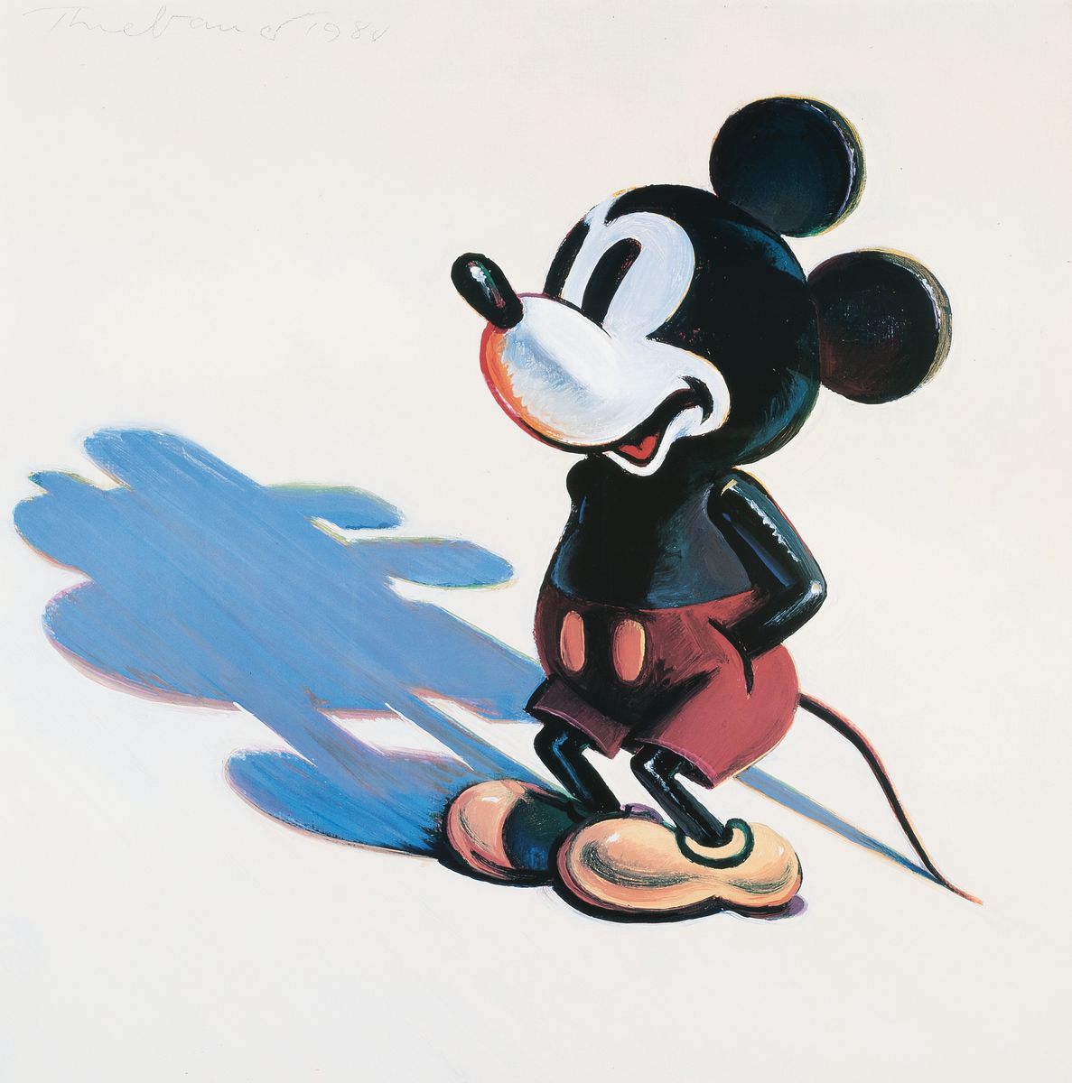 Wayne Thiebaud, 1920-2021, Mickey Mouse, Farboffset, ca. 72x72cm, u.Gl., R. ca. 106x106cm