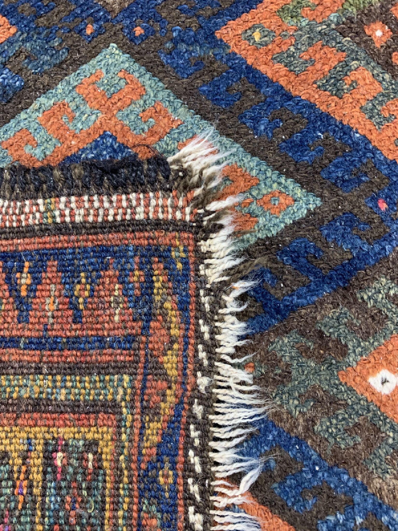 Detail d: Jaf antik, Persien, um 1900, Wolle auf Wolle, ca. 80 x 102 cm, EHZ: 3