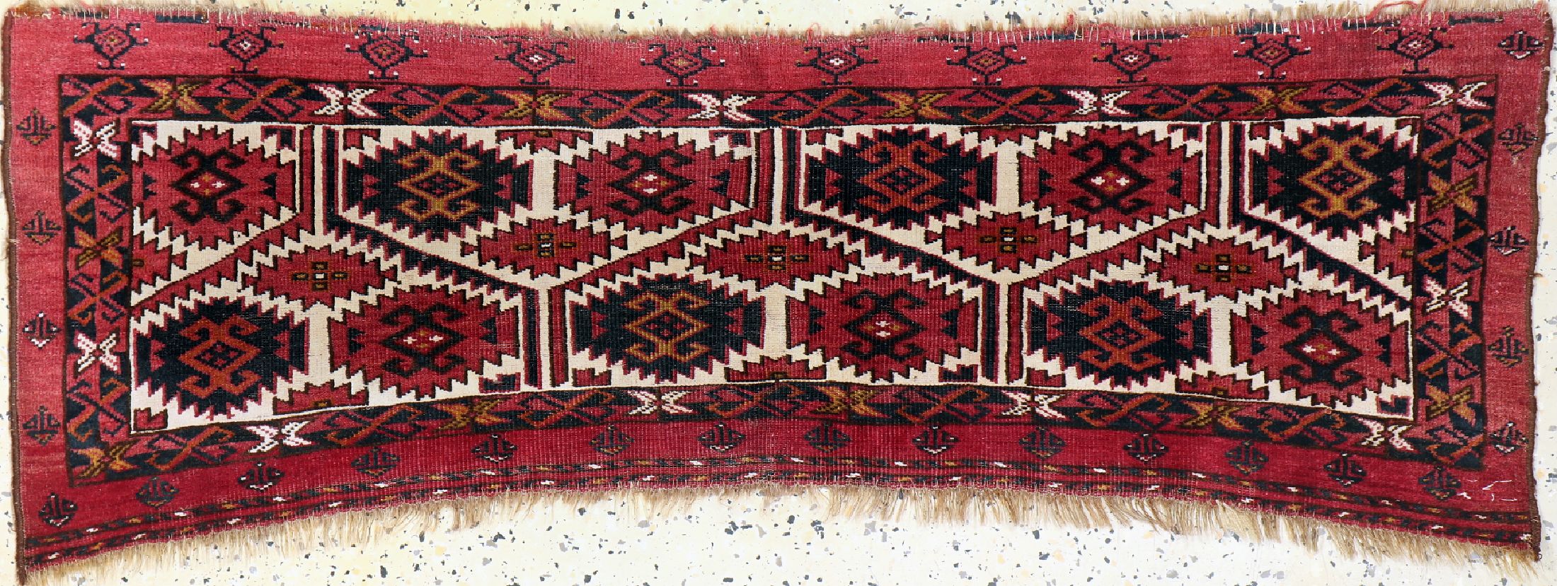 Antiker Torba, Turkmenistan, 19.Jhd, Wolle auf Wolle, ca. 123 x 45 cm, EHZ: 3