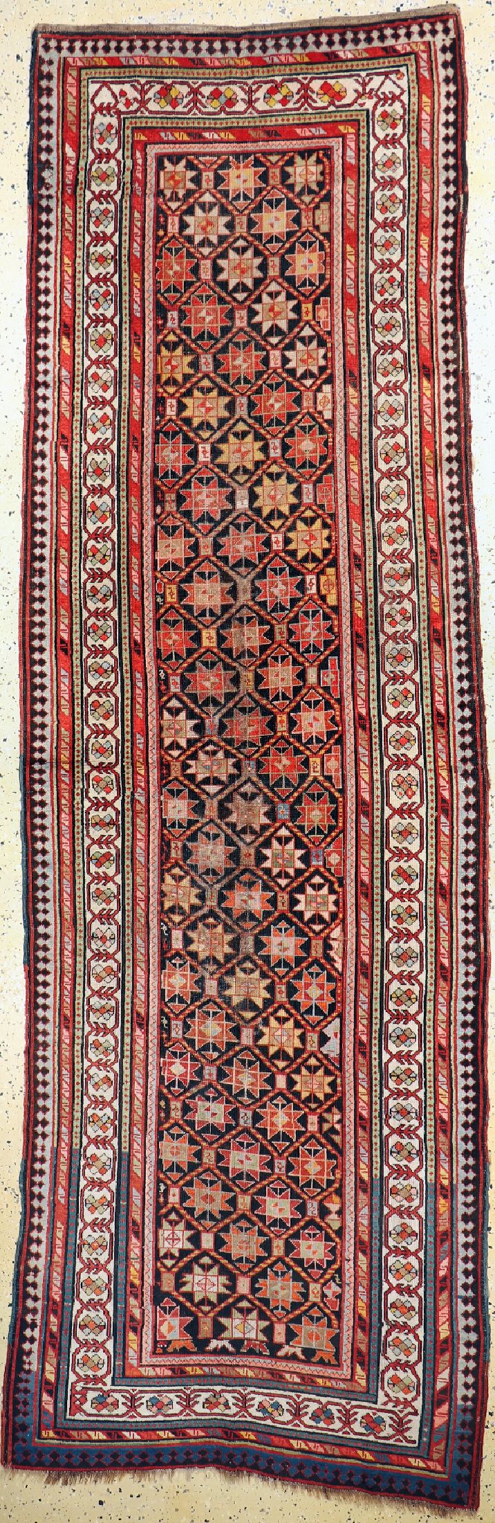 Antiker Talisch, Kaukasus, 19.Jhd, Wolle auf Wolle, ca. 331 x 108 cm, EHZ: 3