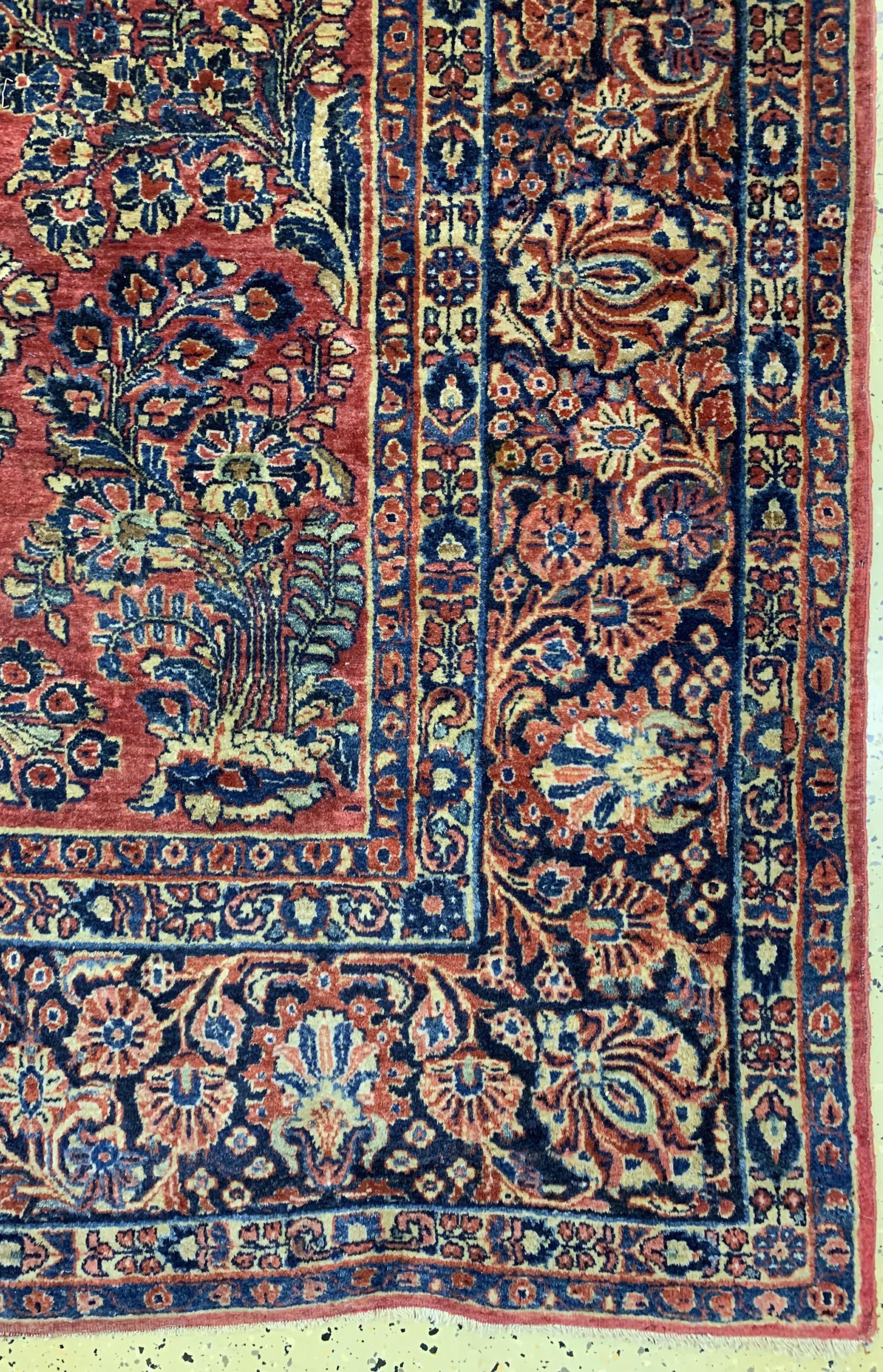 Detail a: Us Re-Import Sarogh, Persien, um 1910/1920,Wolle auf Baumwolle, ca. 360 x 265 cm, EHZ: 3