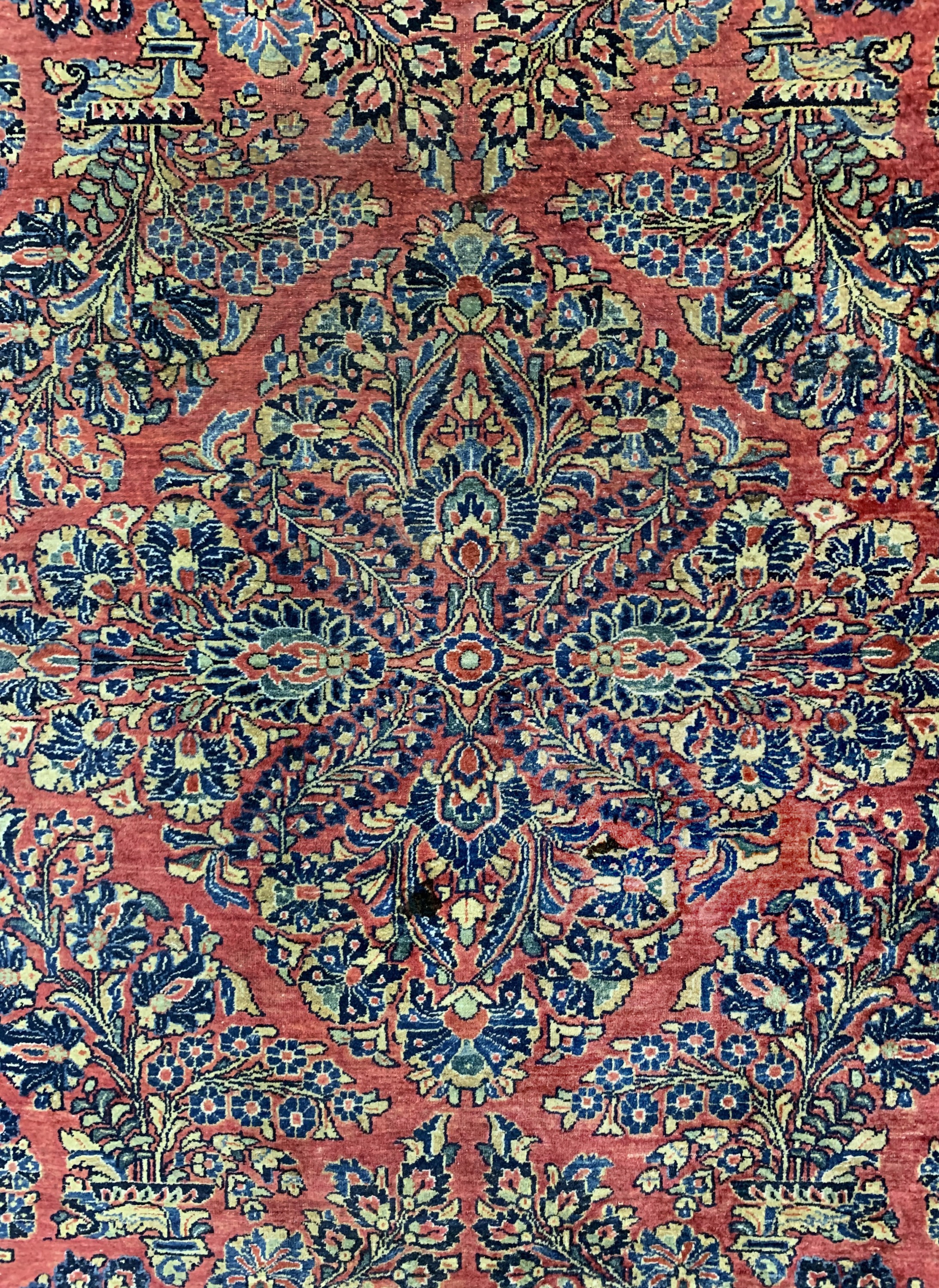 Detail b: Us Re-Import Sarogh, Persien, um 1910/1920,Wolle auf Baumwolle, ca. 360 x 265 cm, EHZ: 3