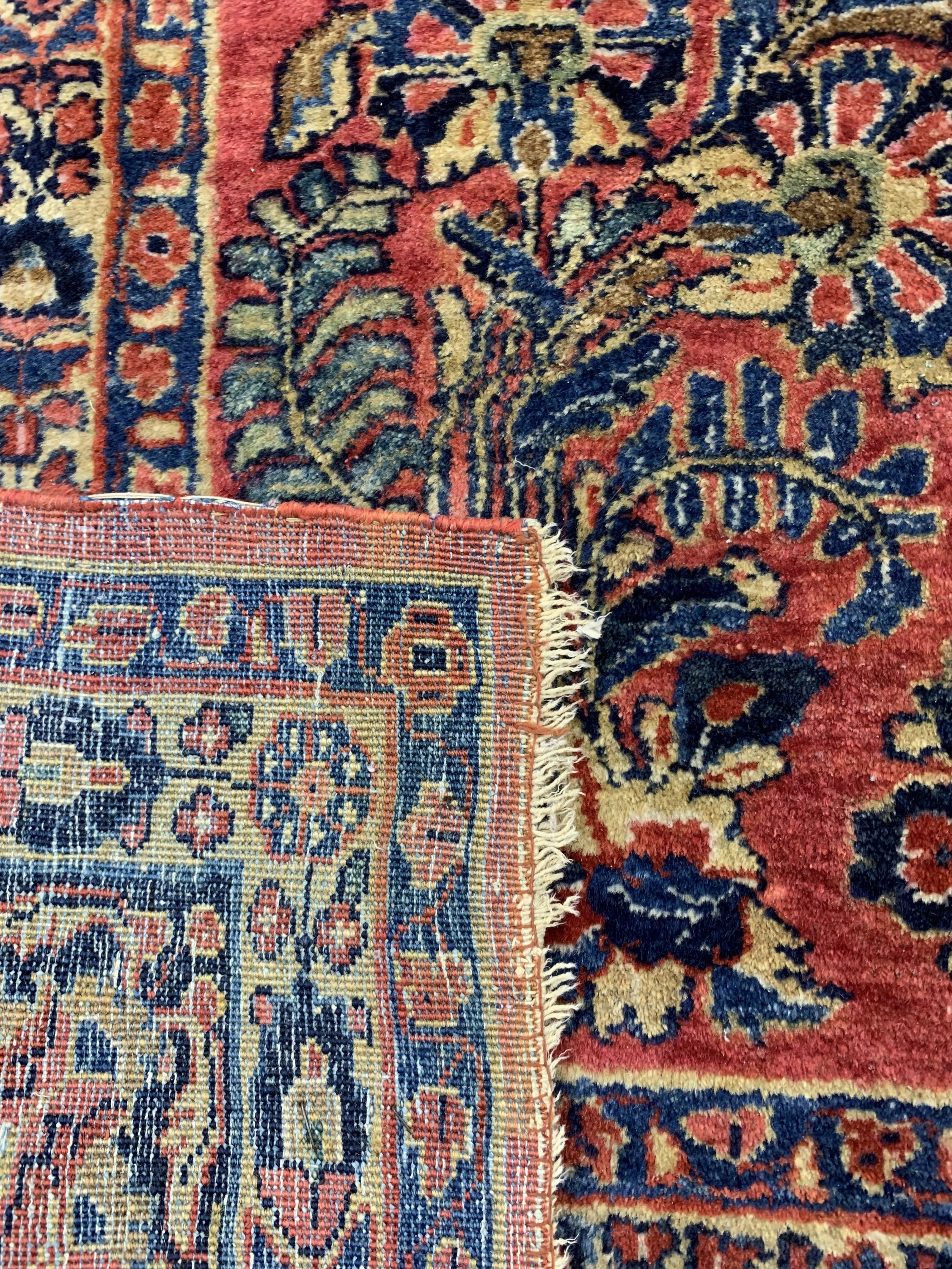 Detail e: Us Re-Import Sarogh, Persien, um 1910/1920,Wolle auf Baumwolle, ca. 360 x 265 cm, EHZ: 3