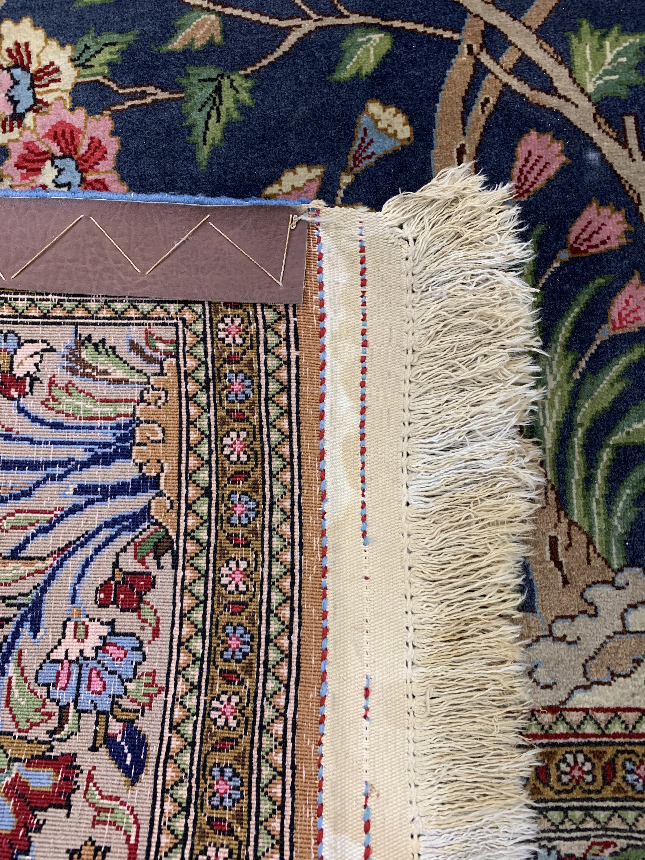 Detail e: Ghom Kork, Persien, um 1960, Korkwolle mit Seide, ca. 230 x 140 cm, EHZ: 2
