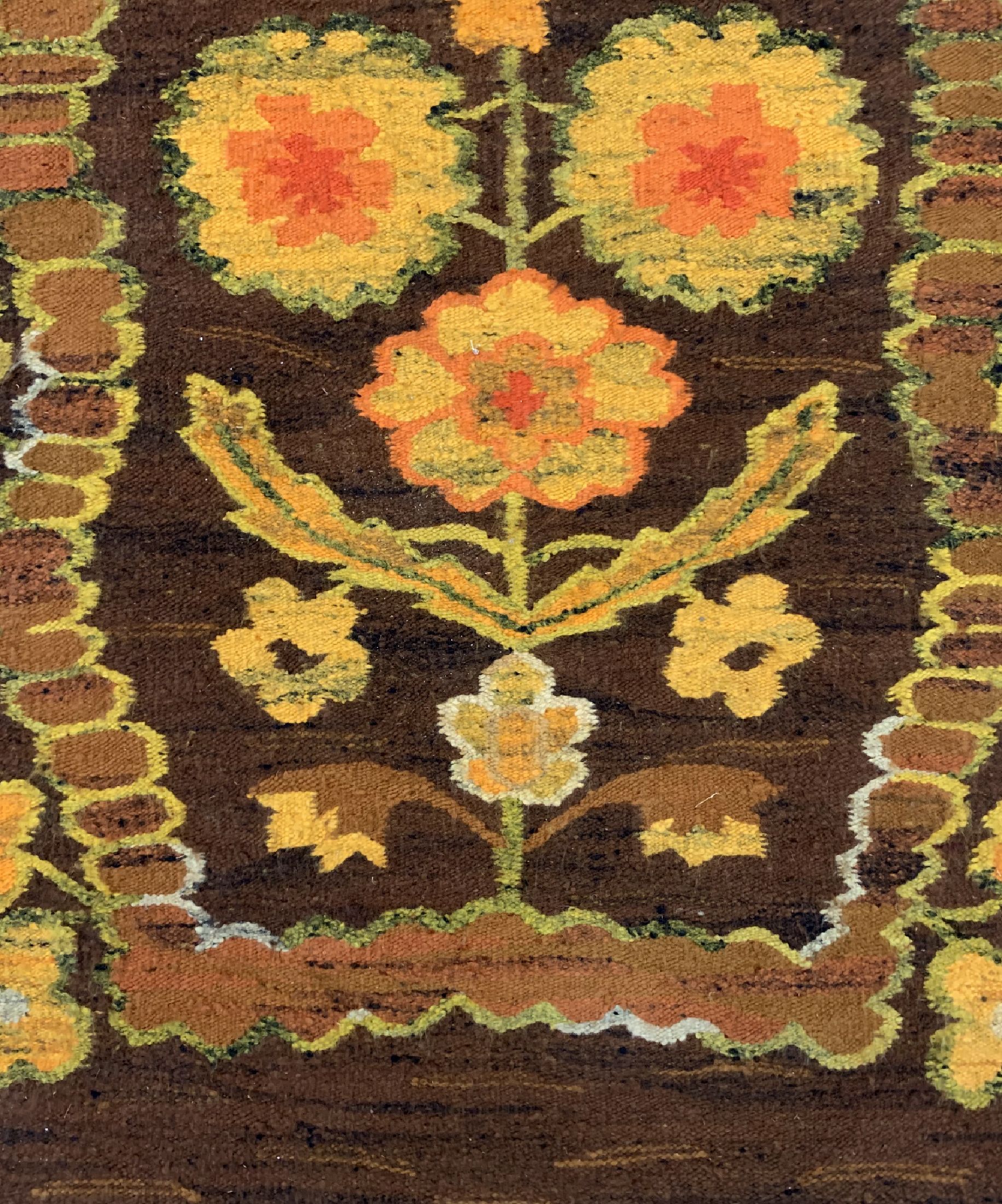 Detail a: Künstler Kelim, Polen, ca. 40 Jahre, Wolle auf Baumwolle, ca. 77 x 128 cm, EHZ: 1-2