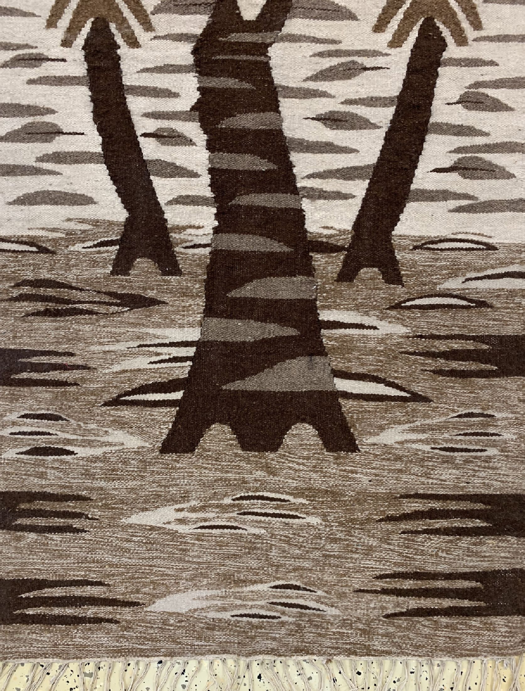 Detail a: Künstler Kelim, Polen, ca. 40 Jahre, Wolle auf Baumwolle, ca. 160 x 93 cm, EHZ: 2
