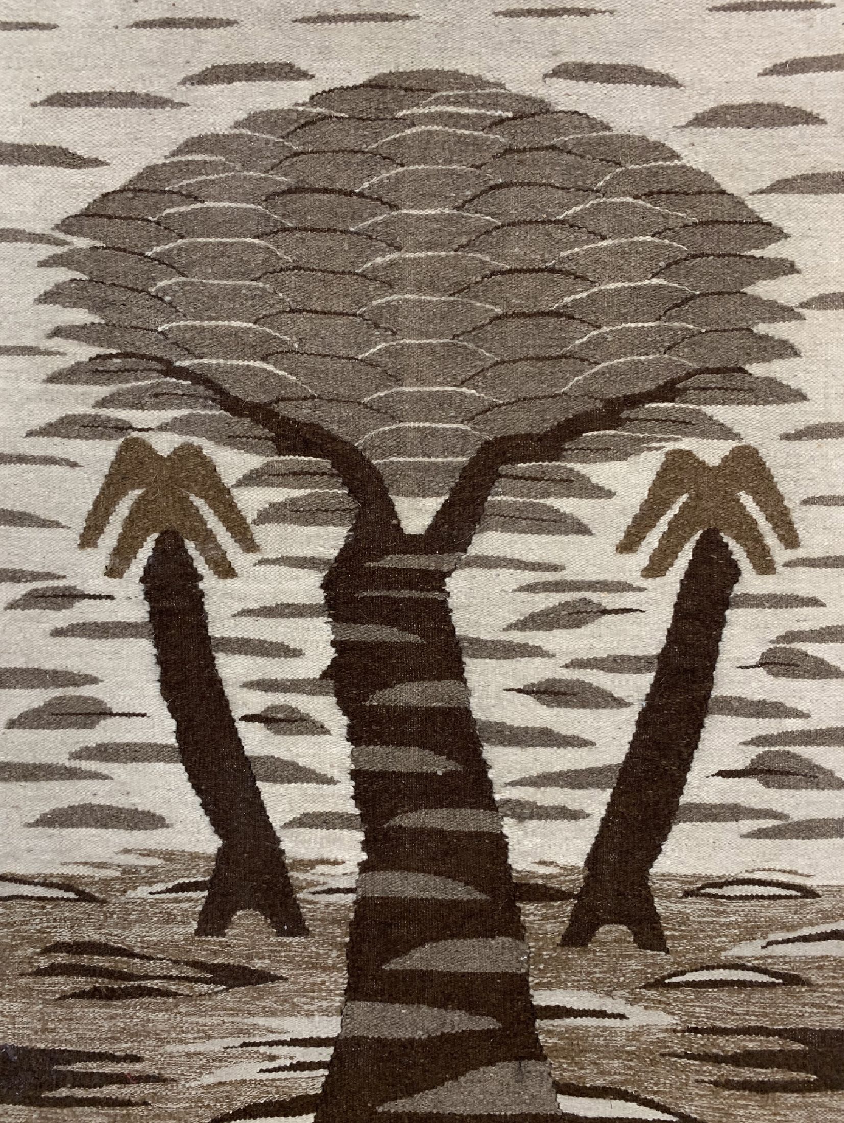 Detail b: Künstler Kelim, Polen, ca. 40 Jahre, Wolle auf Baumwolle, ca. 160 x 93 cm, EHZ: 2