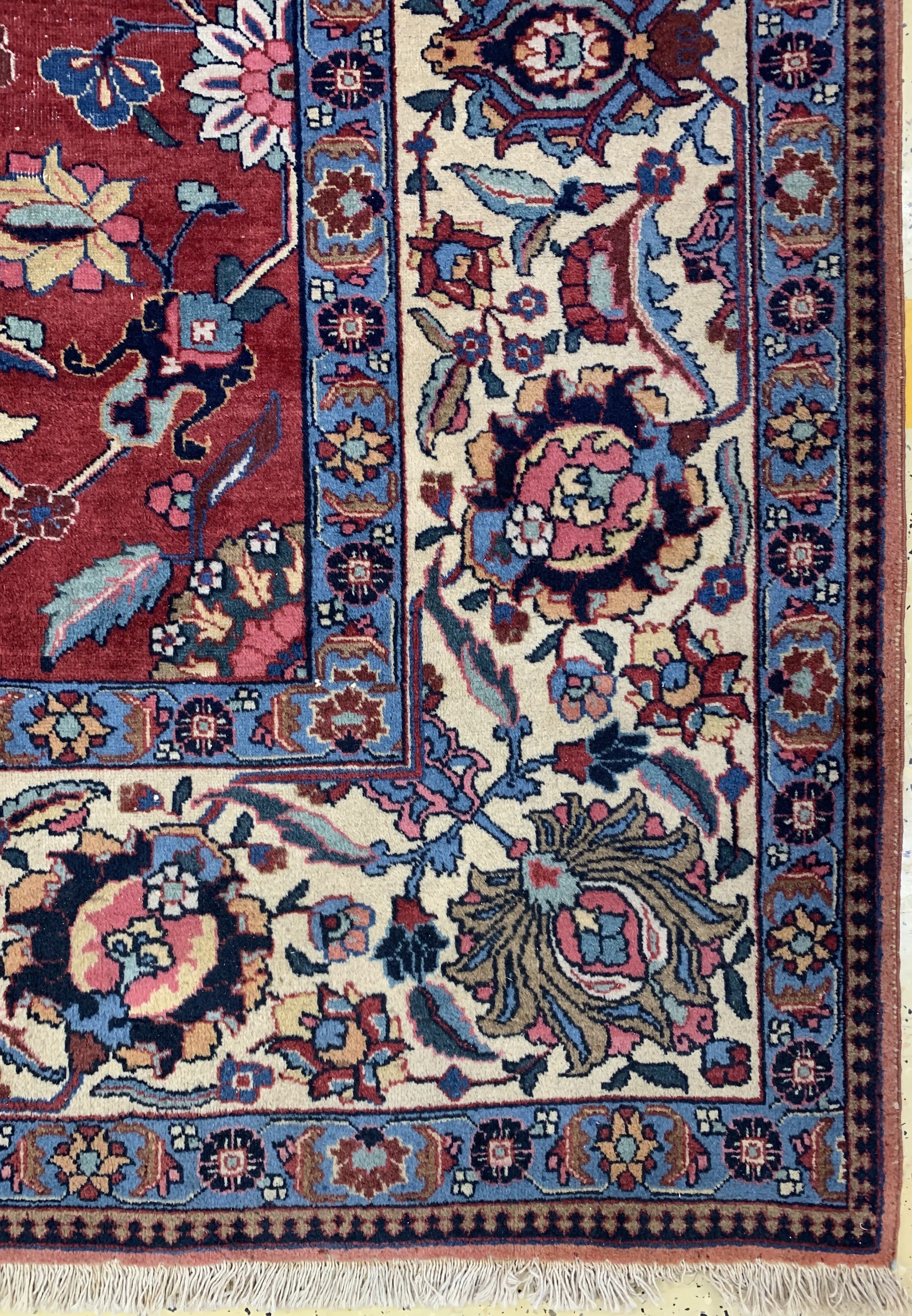 Detail a: Täbriz alt, Persien, um 1950, Wolle auf Baumwolle, ca. 470 x 353 cm, EHZ: 3