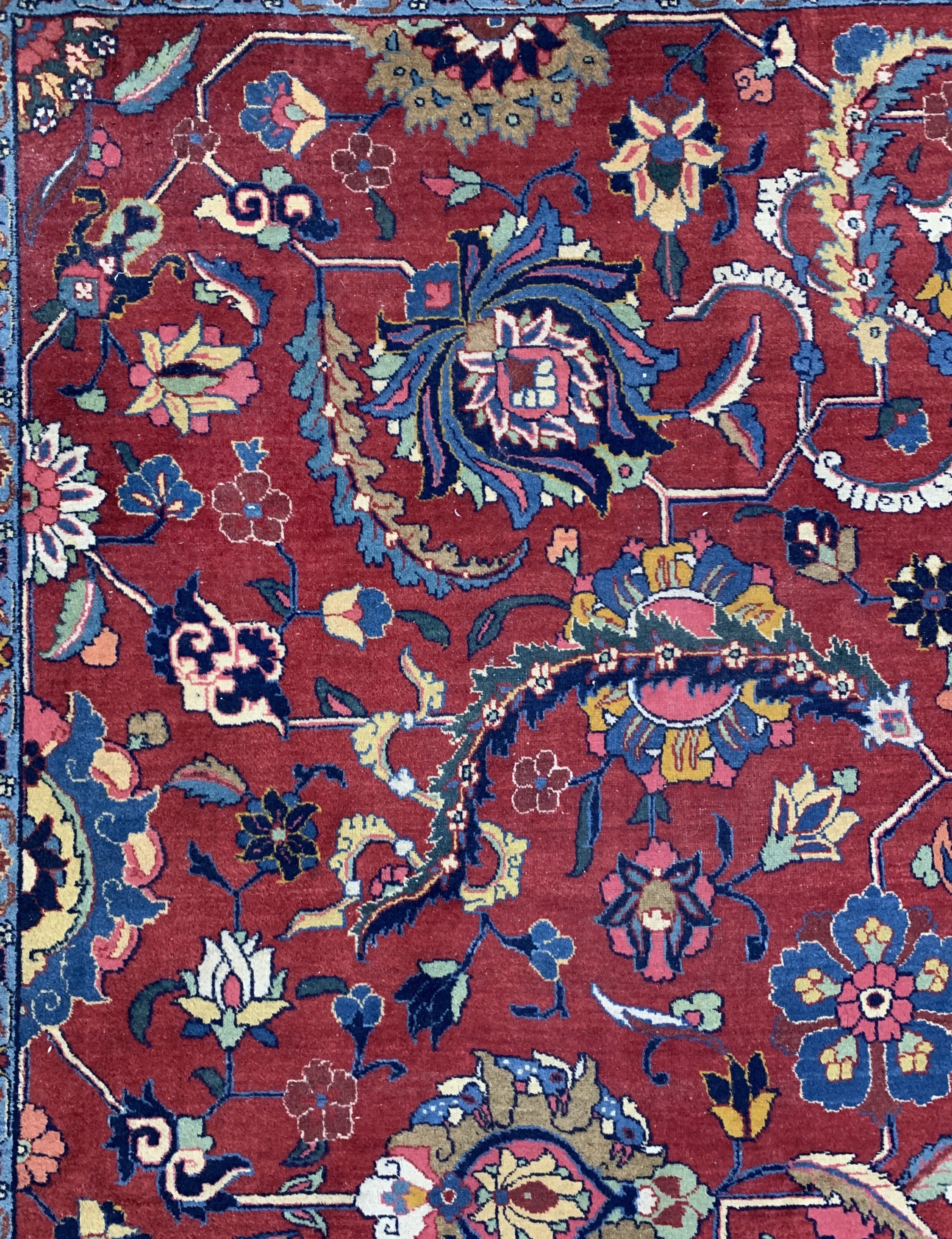 Detail c: Täbriz alt, Persien, um 1950, Wolle auf Baumwolle, ca. 470 x 353 cm, EHZ: 3