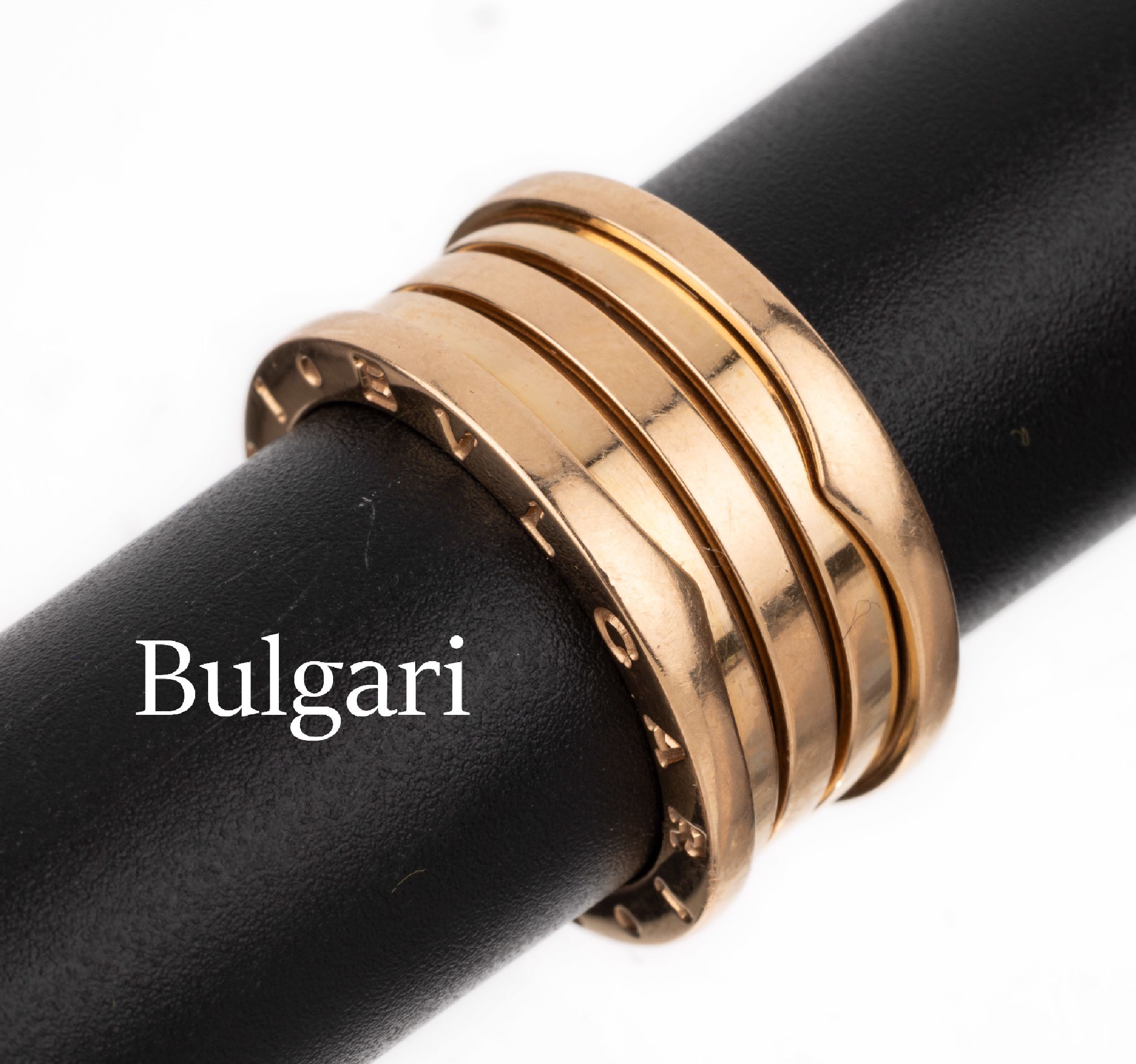 18 kt Gold BULGARI Ring, RG 750/000, Serie B Zero, sign., RW 57, ca. 11.8 g