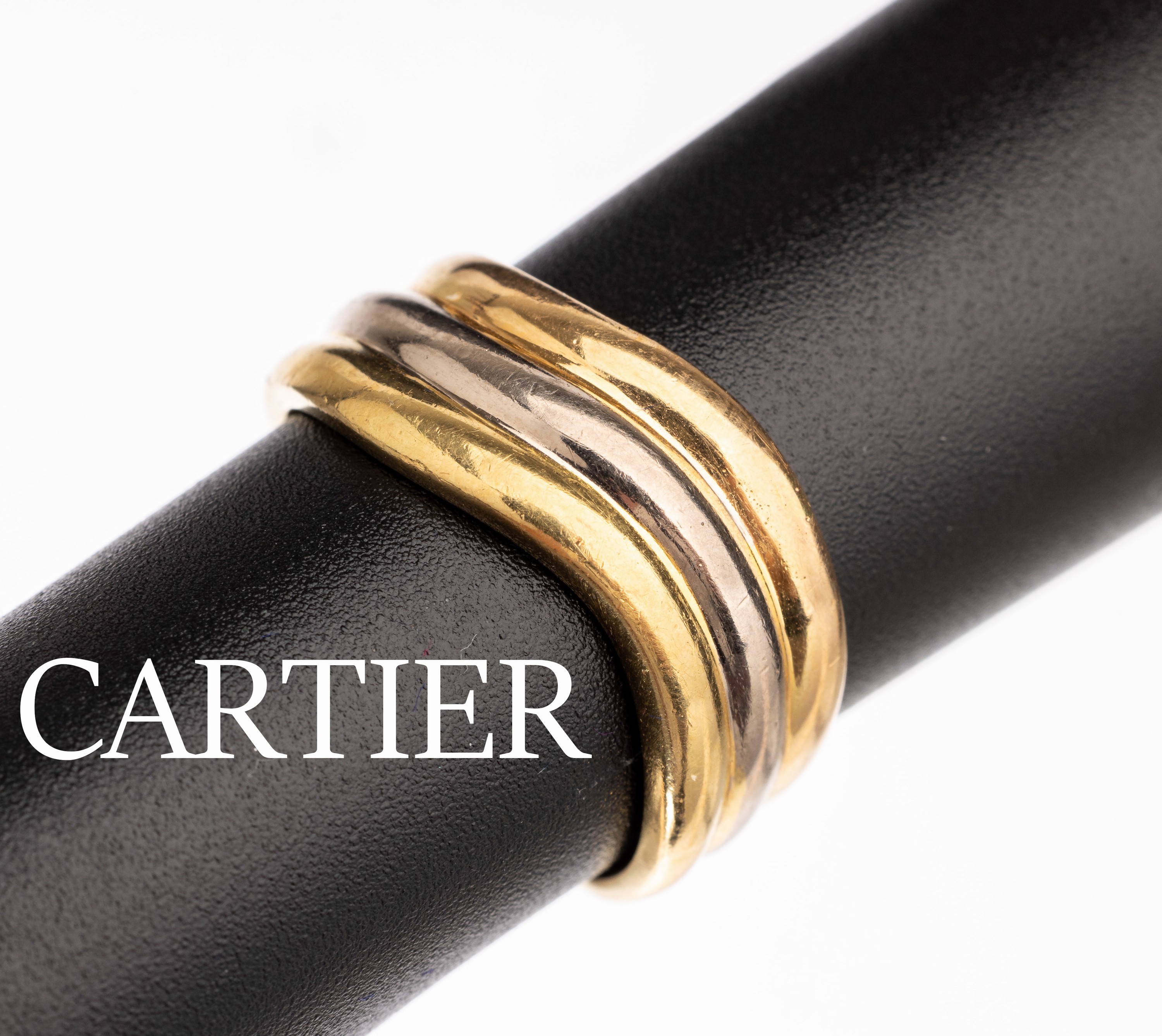 18 kt Gold CARTIER Ring, GG/WG 750/000, sign., num., orig. Zertifikat, RW 55