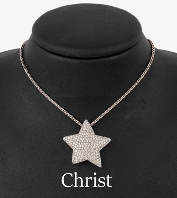Image 26745120 - 18 kt gold CHRIST brilliant-pendant "star"