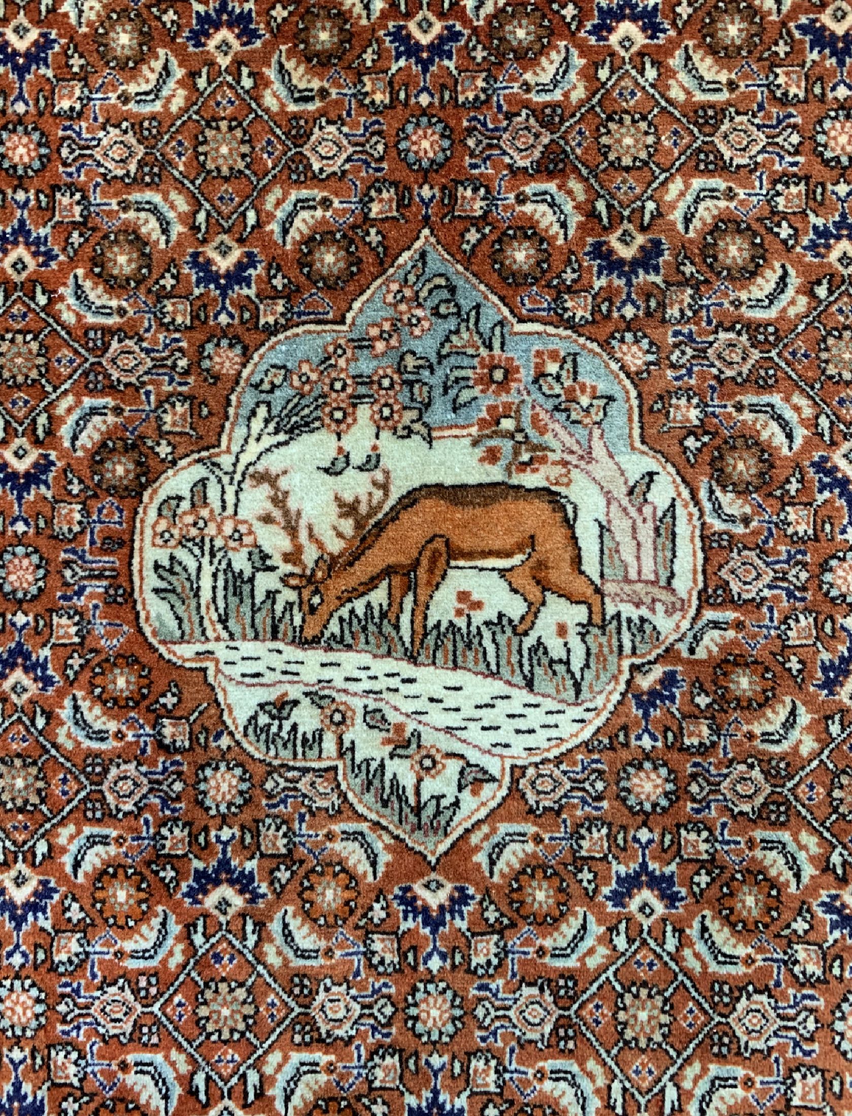 Detail c: 1 paar Bidjar Kork alt, Persien, um 1940/1950, Korkwolle auf Baumwolle, ca. 83 x 70 cm, EHZ: 1-2