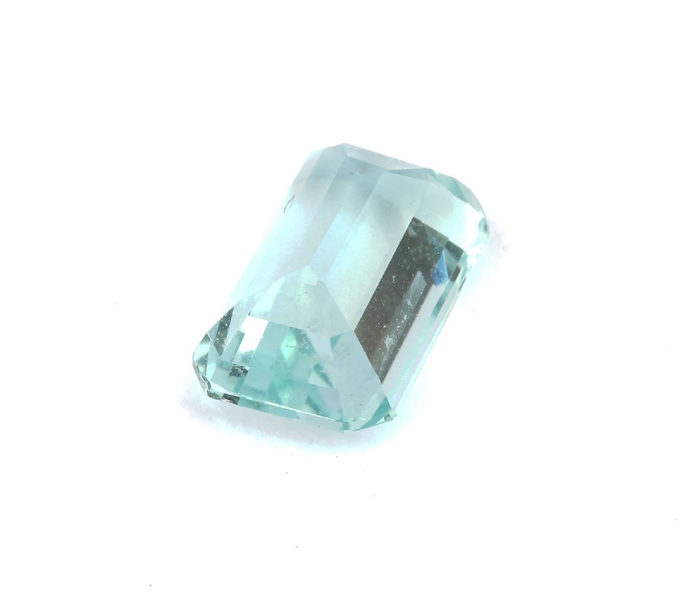 Detail b: Lot 10 lose Aquamarine, ca. 29.4 ct, versch. Schliffformen, Größen und Farbnuancen