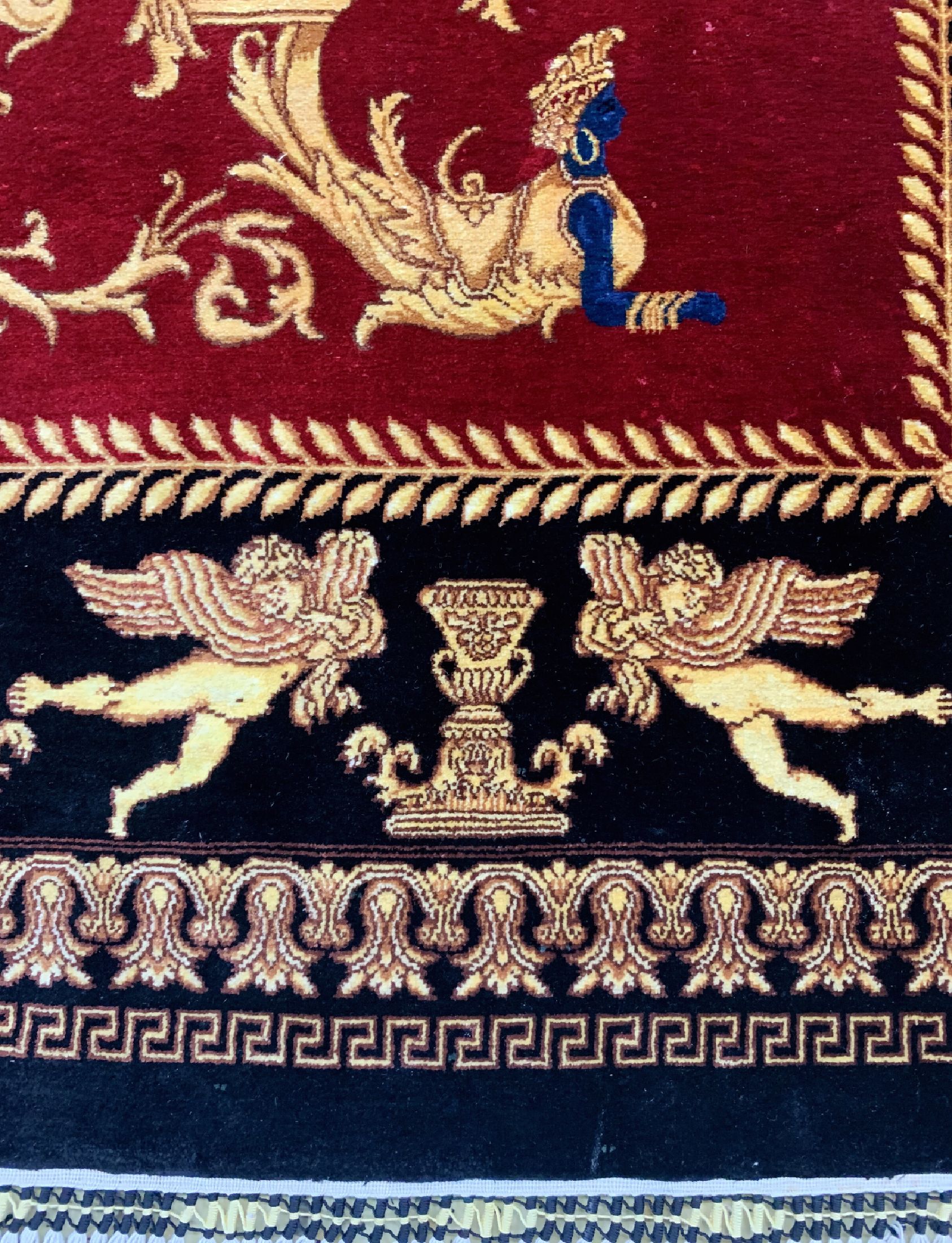 Detail e: Ghom Seide Sehr fein"Medusen Kopf", Persien, signiert(Reza Rashtizadeh), ca. 50 Jahre, reine Naturseide, ca. 165 x 100 cm, ca. 1 Mio Kn/qm, ...