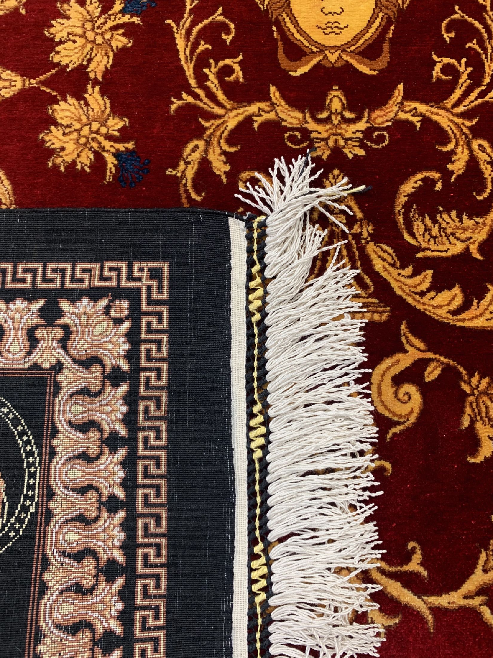 Detail h: Ghom Seide Sehr fein"Medusen Kopf", Persien, signiert(Reza Rashtizadeh), ca. 50 Jahre, reine Naturseide, ca. 165 x 100 cm, ca. 1 Mio Kn/qm, ...