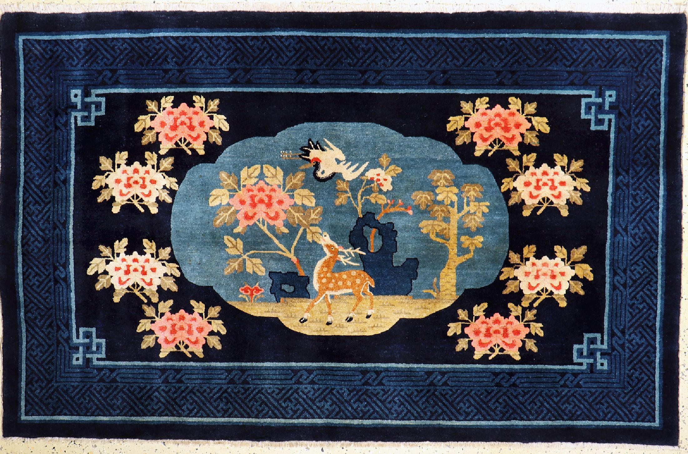 Antiker Pao Tow, China, um 1900, Wolle auf Baumwolle, ca. 130 x 205 cm, EHZ: 1-2