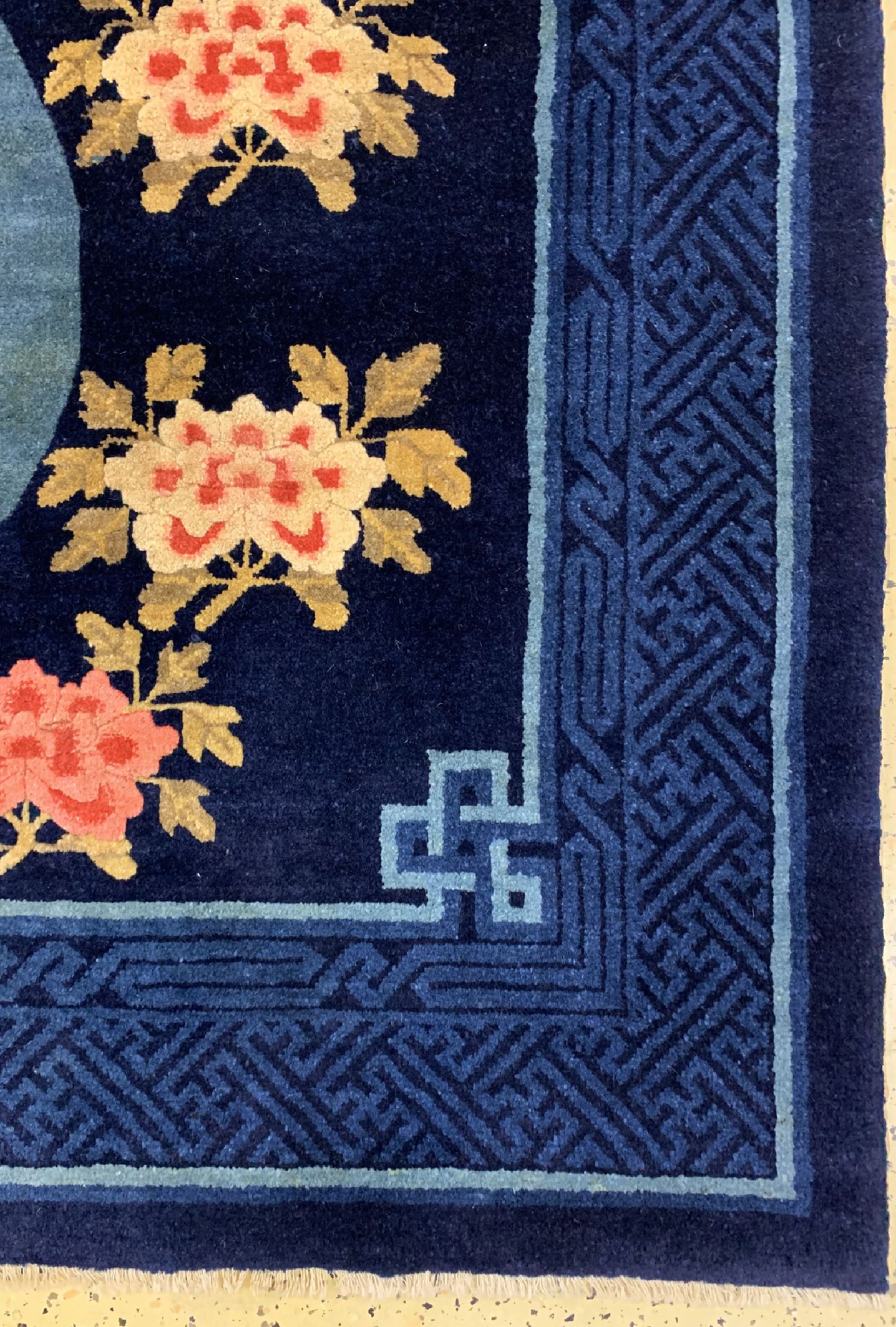 Detail a: Antiker Pao Tow, China, um 1900, Wolle auf Baumwolle, ca. 130 x 205 cm, EHZ: 1-2