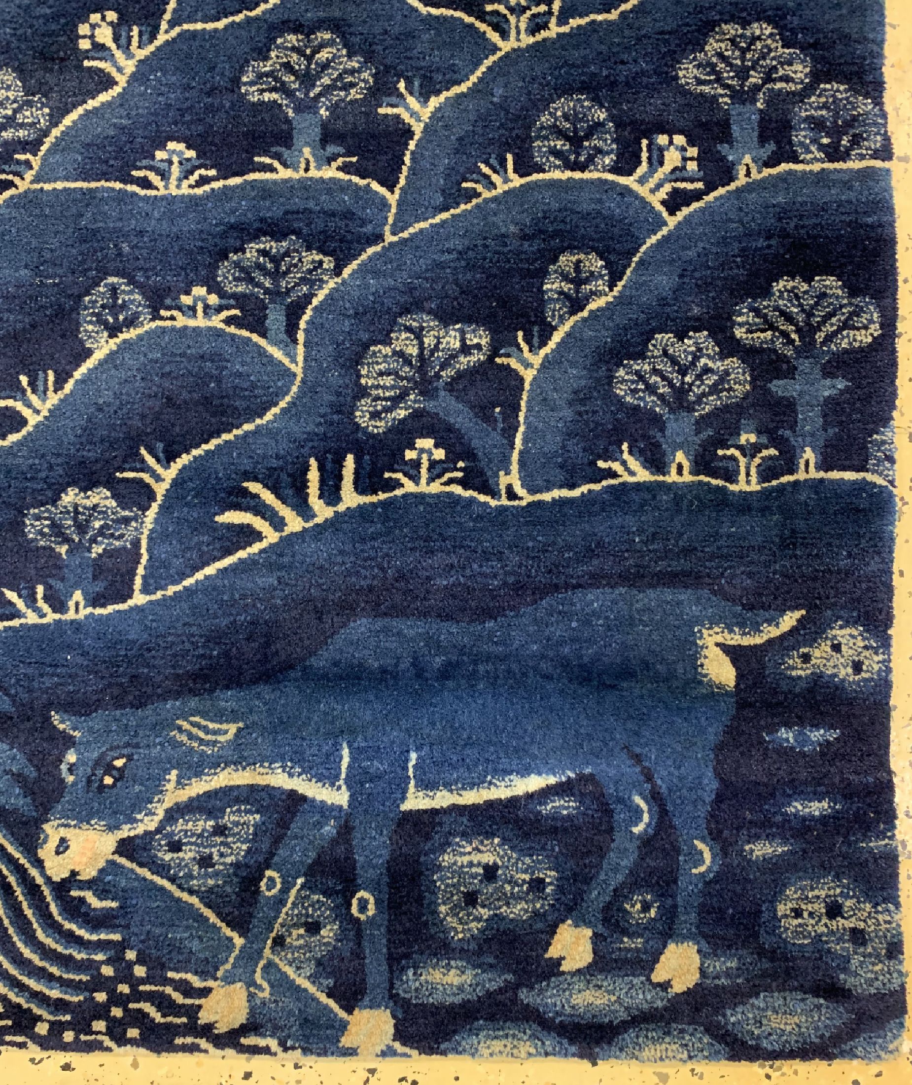 Detail a: Antiker Pao Tow, China, um 1900, Wolle auf Baumwolle, ca. 180 x 96 cm, EHZ: 1-2