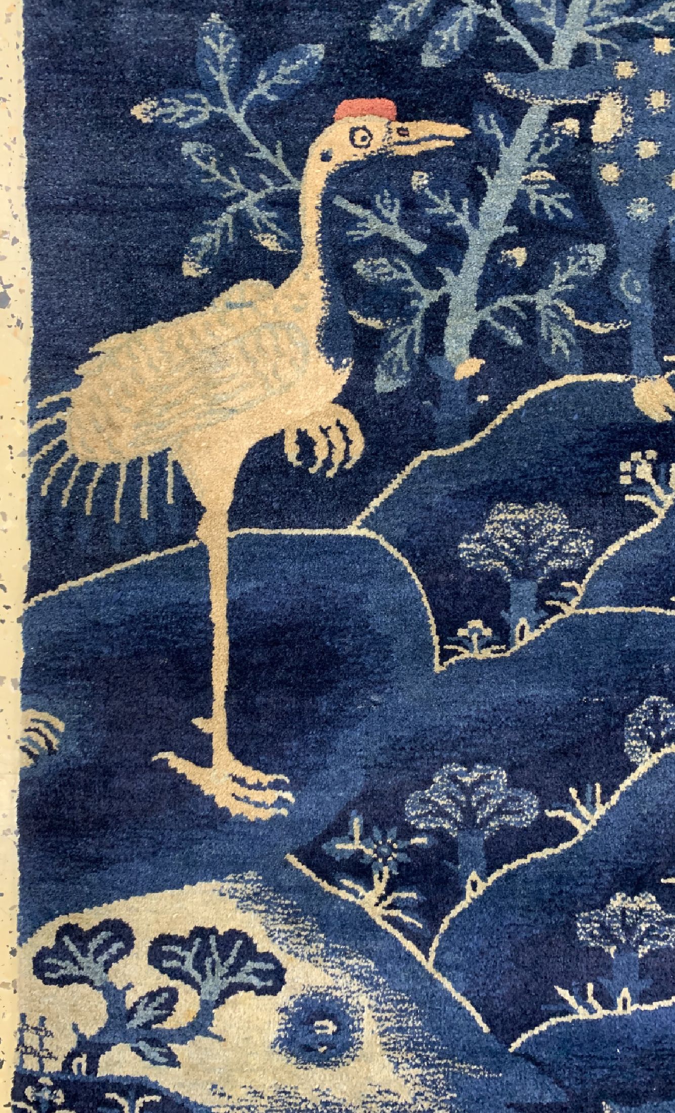 Detail b: Antiker Pao Tow, China, um 1900, Wolle auf Baumwolle, ca. 180 x 96 cm, EHZ: 1-2