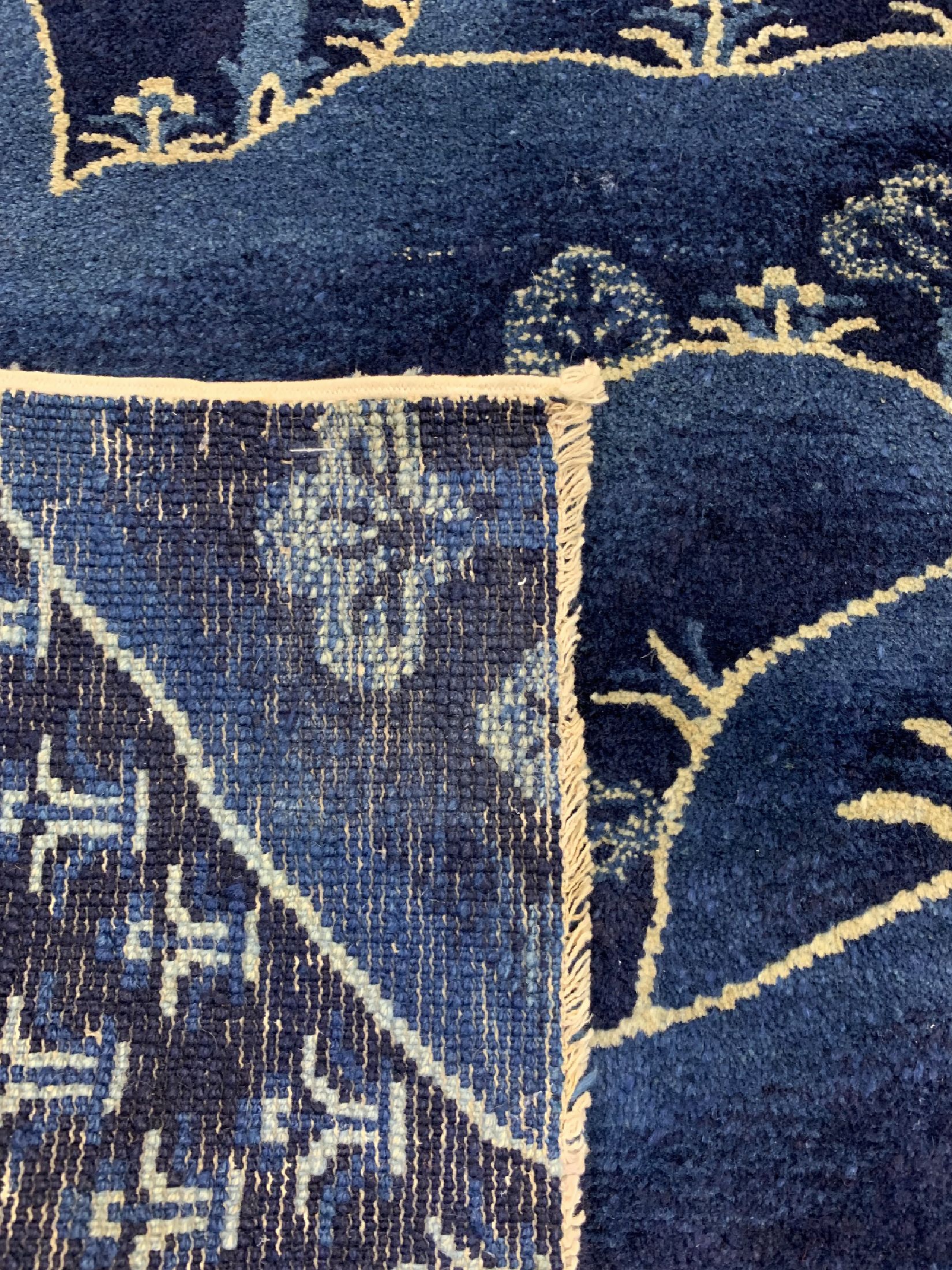 Detail f: Antiker Pao Tow, China, um 1900, Wolle auf Baumwolle, ca. 180 x 96 cm, EHZ: 1-2