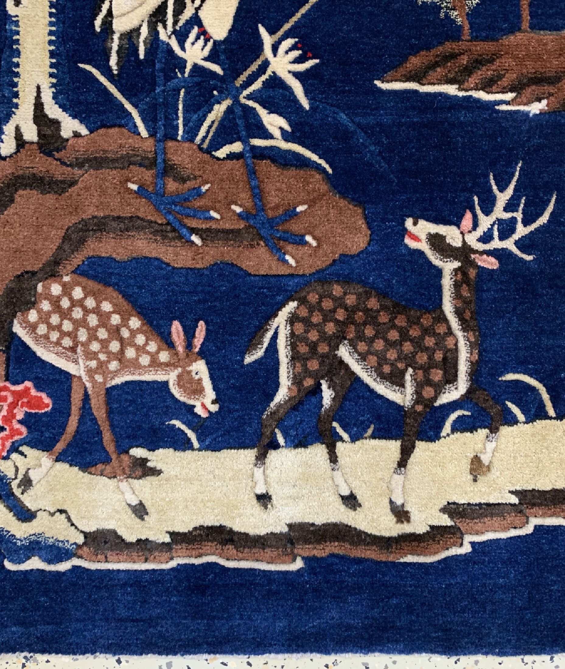 Detail a: Antiker Pao Tow, China, um 1900, Wolle auf Baumwolle, ca. 130 x 68 cm, EHZ: 1-2