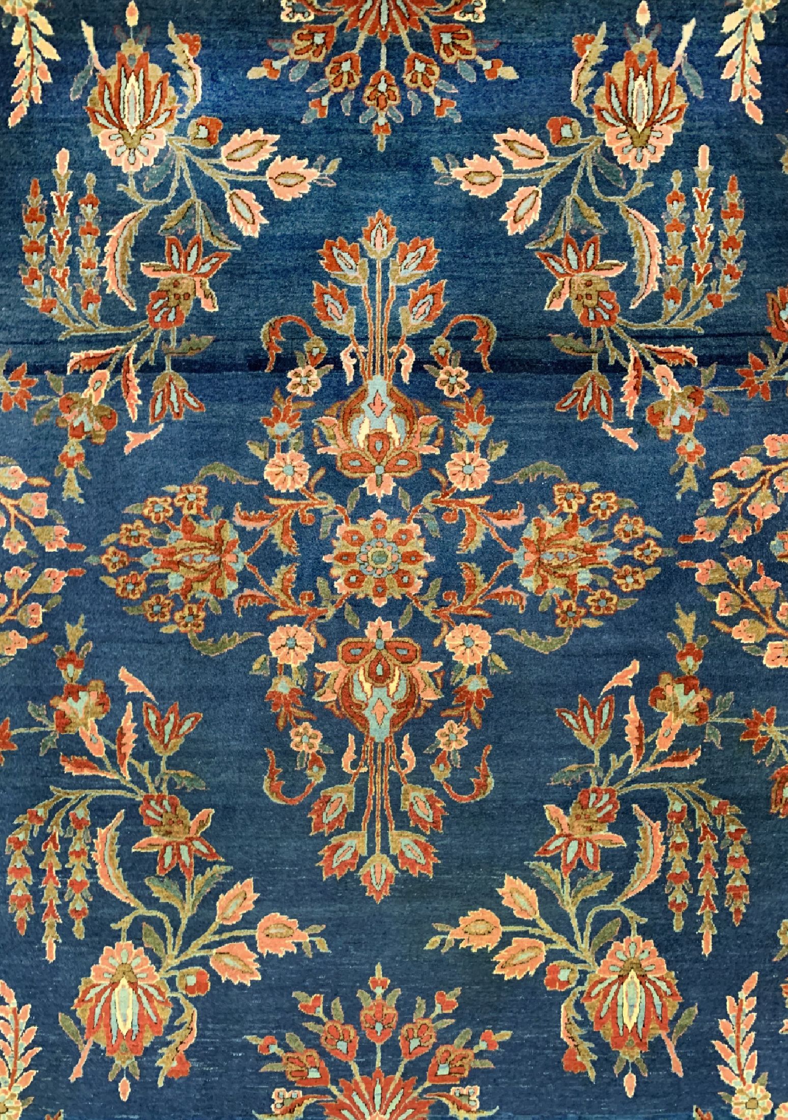 Detail c: Us Re-Import Keschan antik, Persien, um 1900, Manchester-Korkwolle, ca. 355 x 248 cm, EHZ: 1-2