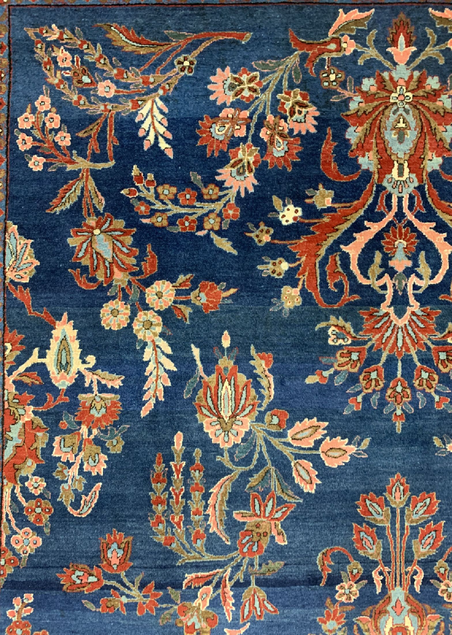 Detail d: Us Re-Import Keschan antik, Persien, um 1900, Manchester-Korkwolle, ca. 355 x 248 cm, EHZ: 1-2
