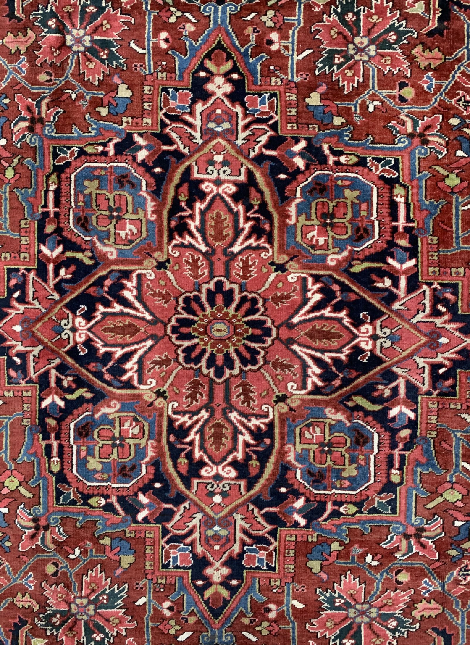 Detail c: Heriz alt, Persien, um 1950, Wolle auf Baumwolle, ca. 350 x 245 cm, EHZ: 2-3
