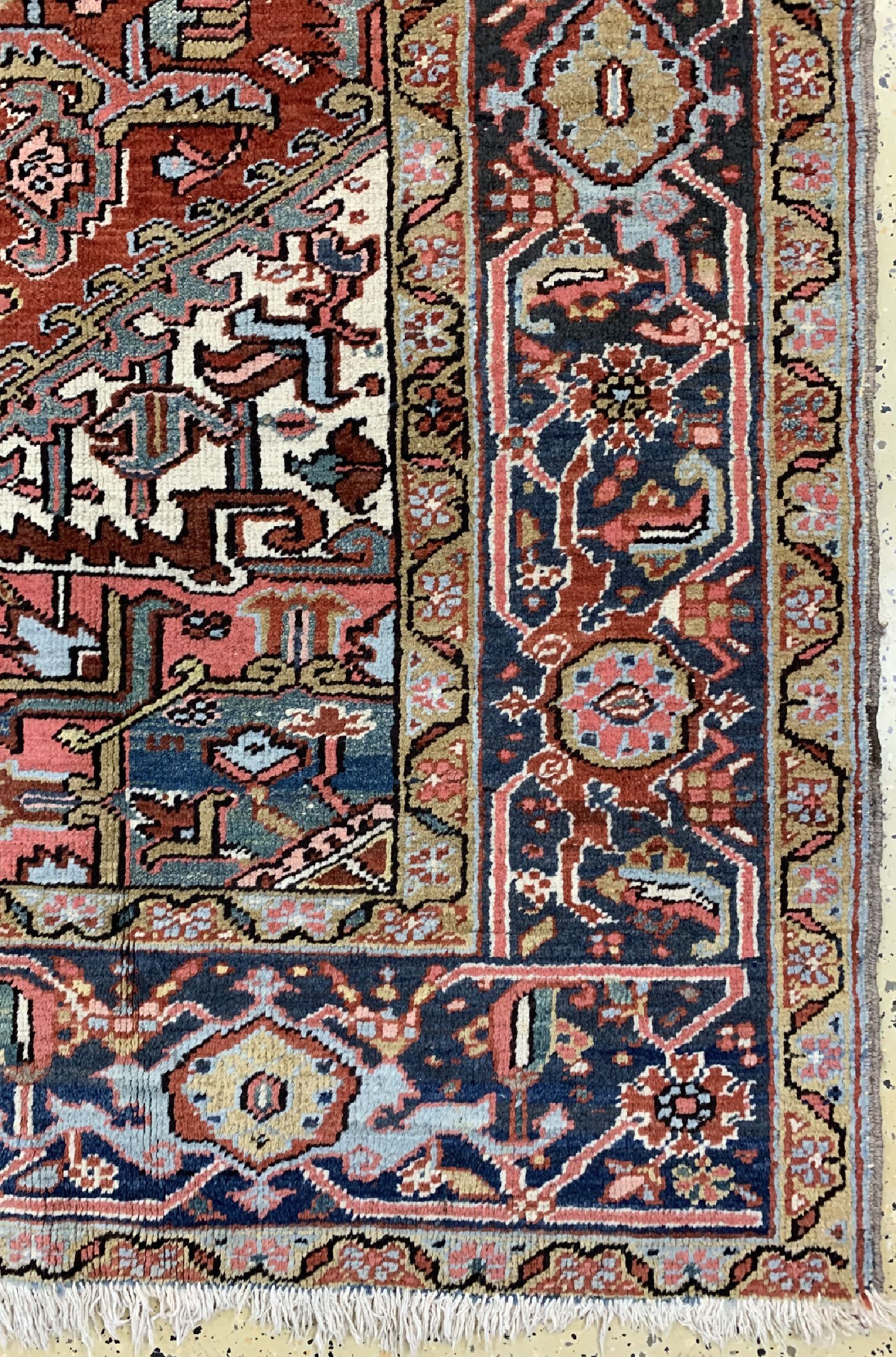 Detail a: Heriz alt, Persien, um 1940, Wolle auf Baumwolle, ca. 340 x 236 cm, EHZ: 3
