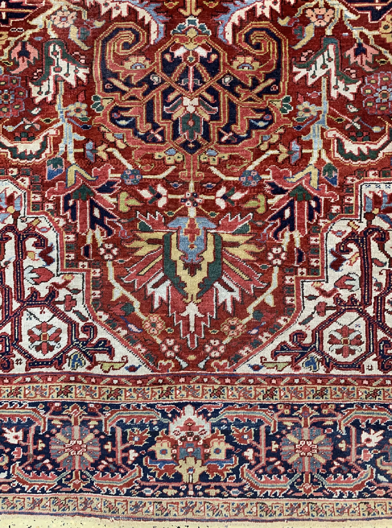 Detail b: Heriz alt, Persien, um 1940, Wolle auf Baumwolle, ca. 380 x 300 cm, EHZ: 3