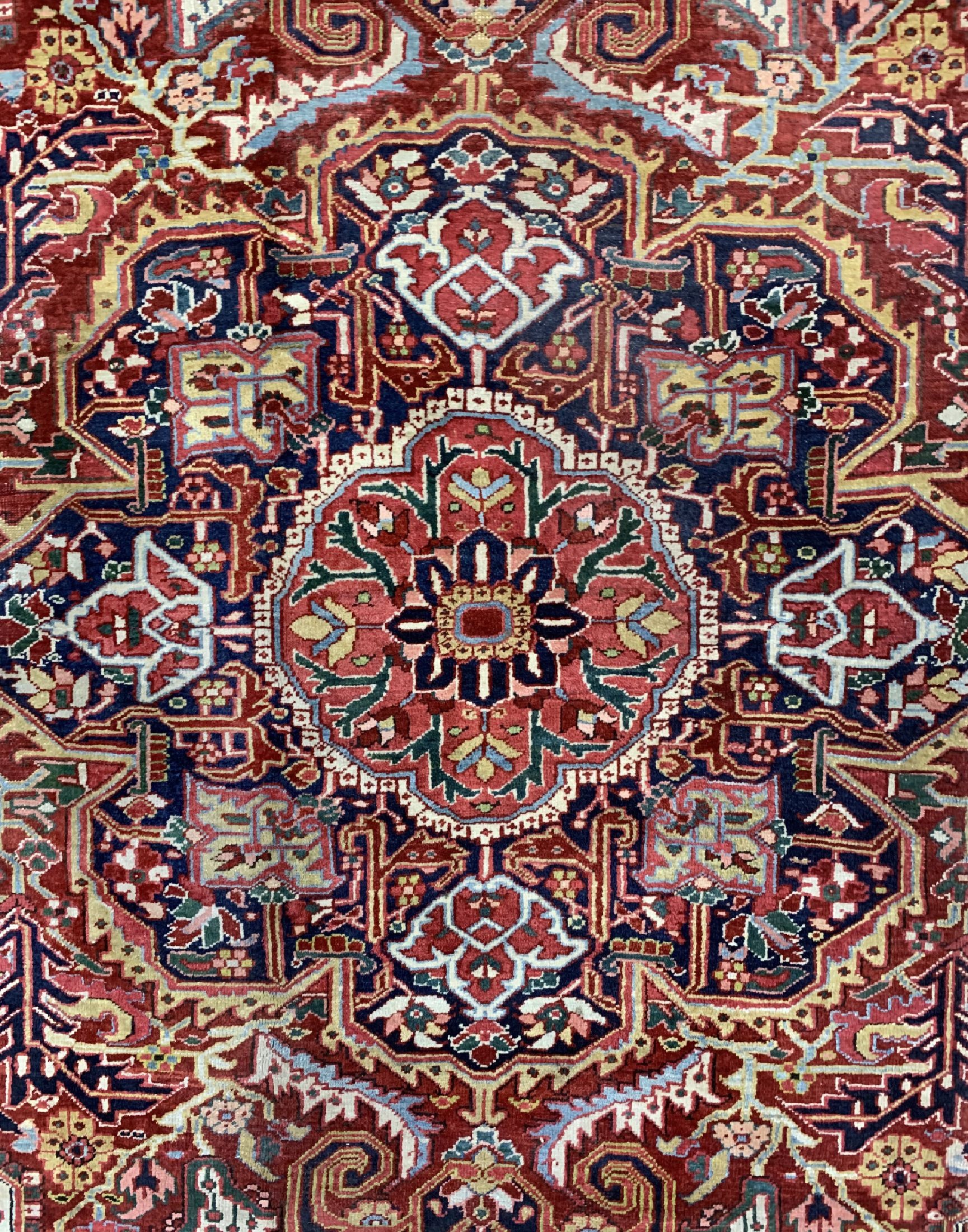 Detail c: Heriz alt, Persien, um 1940, Wolle auf Baumwolle, ca. 380 x 300 cm, EHZ: 3